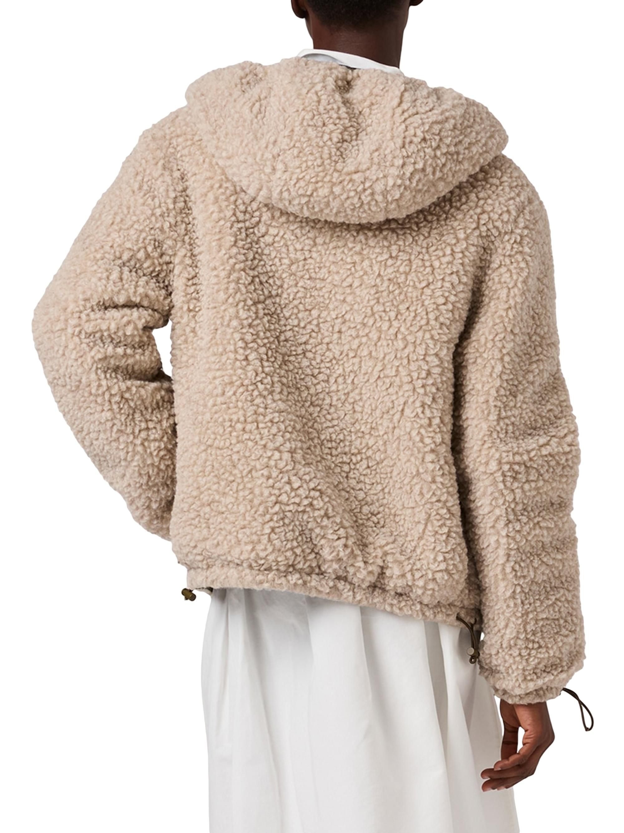 Miu Miu Medium Weight Teddy Down Jacket with Technical Pongé
