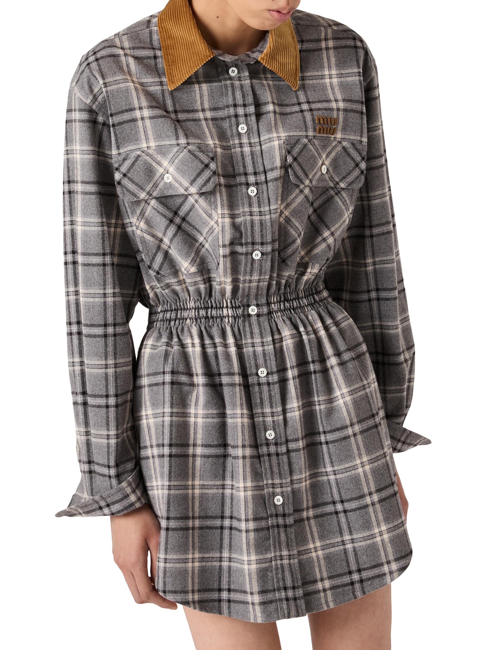 ワンピース miumiu checked dress 27556091?w=400