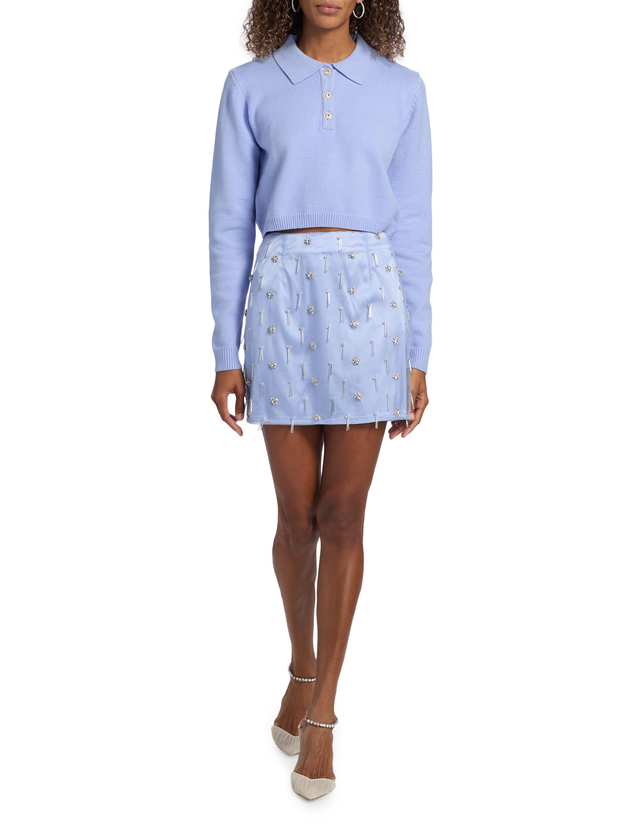 Mariandree Gaitan | Periwinkle | Women's Mia Crystal-Embellished