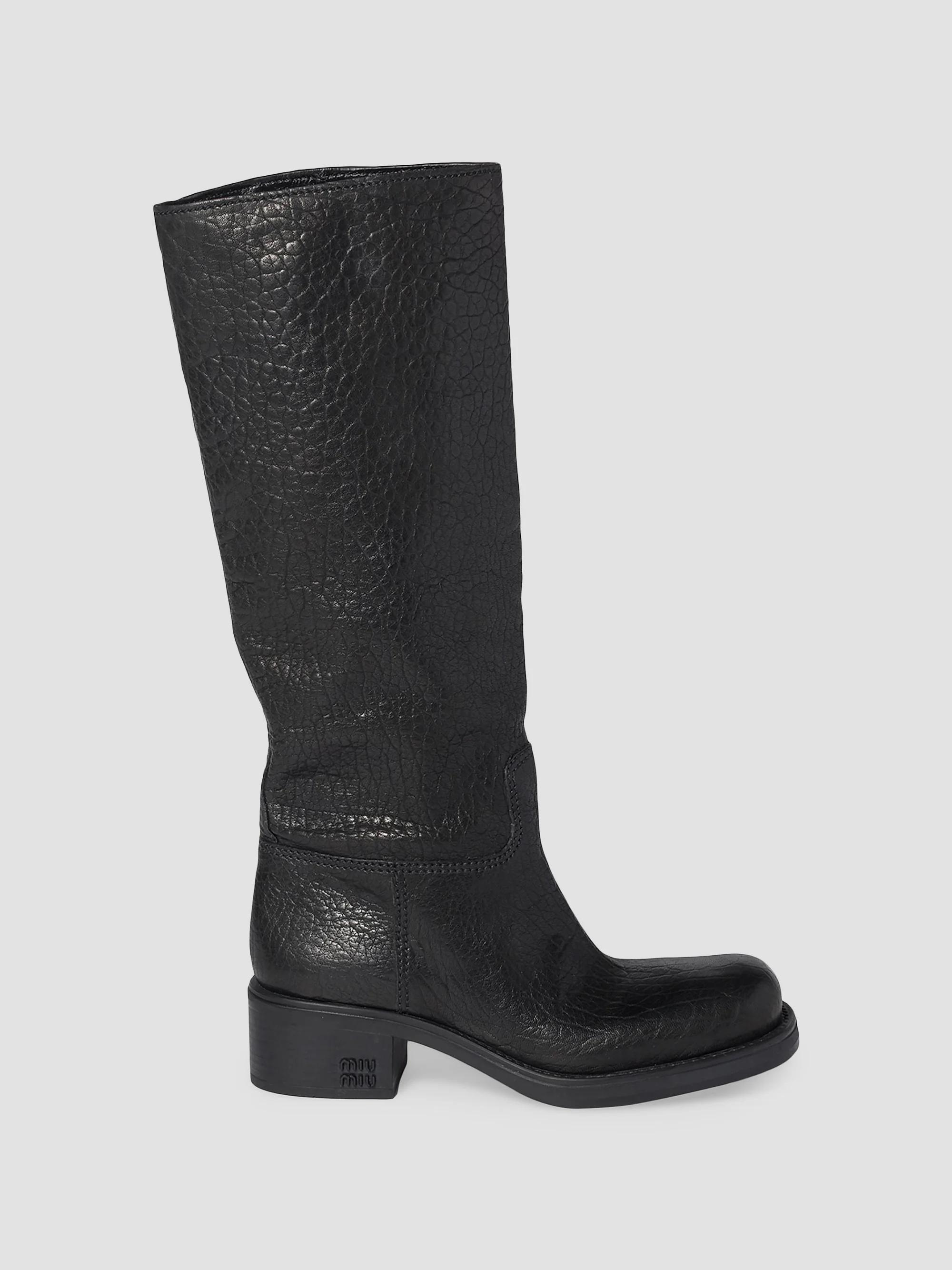 Miu Miu Leather Boots | Saks Fifth Avenue