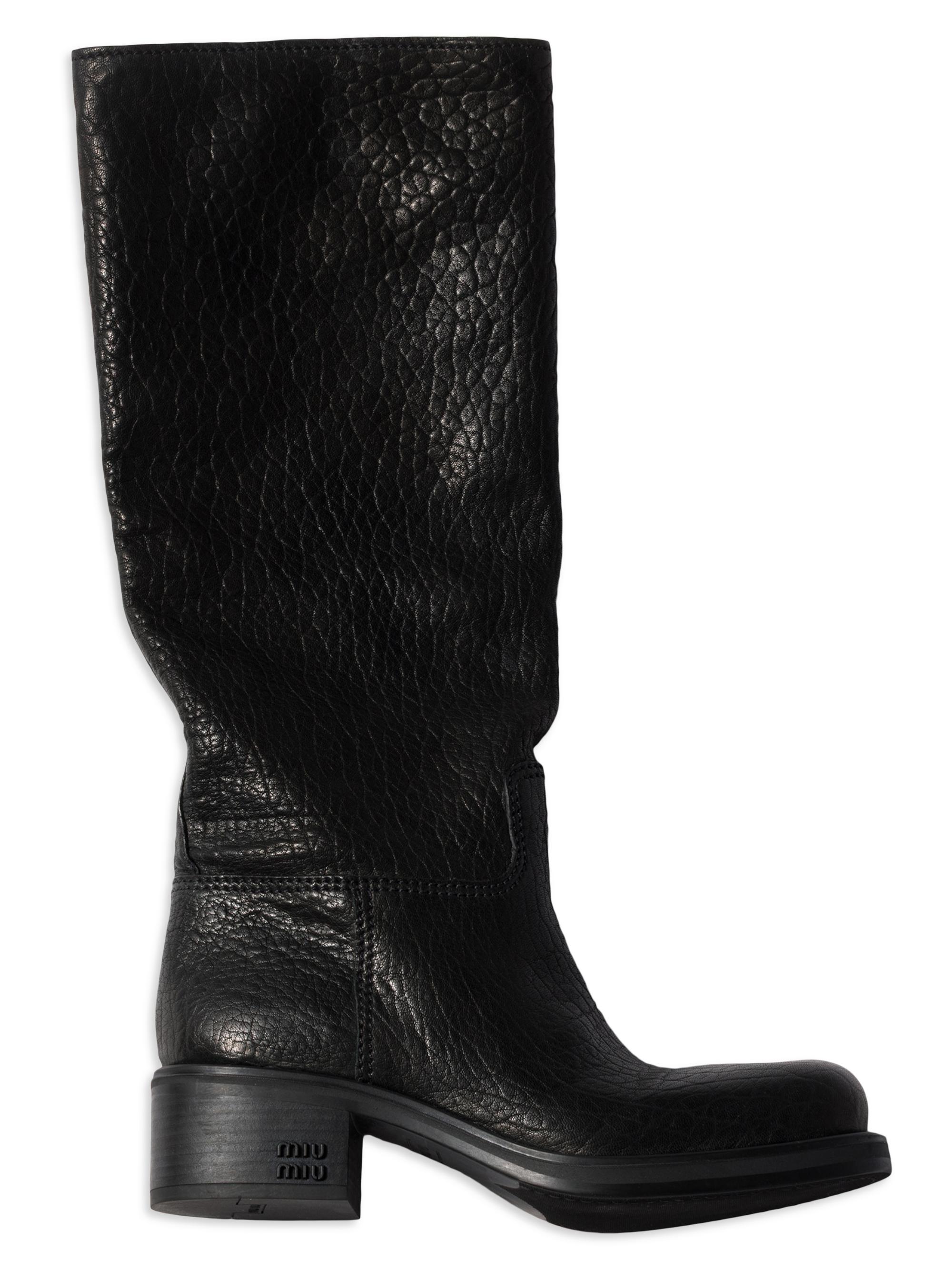 Miu Miu Leather Boots | Saks Fifth Avenue
