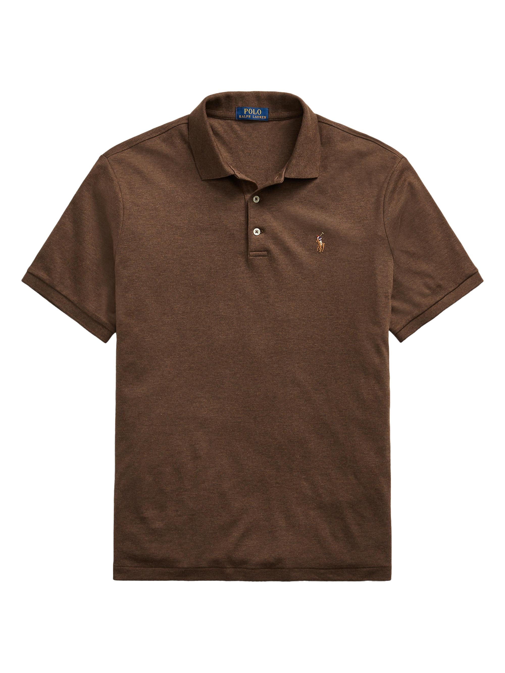 Polo Ralph Lauren Men's Cotton Polo Shirt - Nutmeg Brown Heather