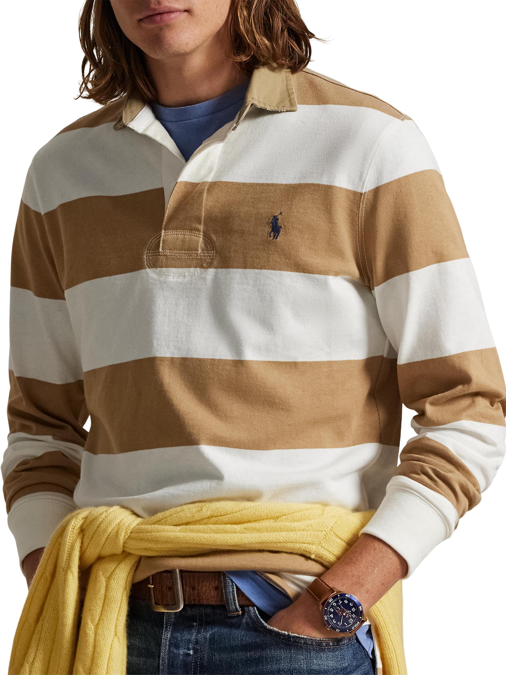 Polo Ralph Lauren Striped Cotton Rugby Shirt | Saks Fifth Avenue