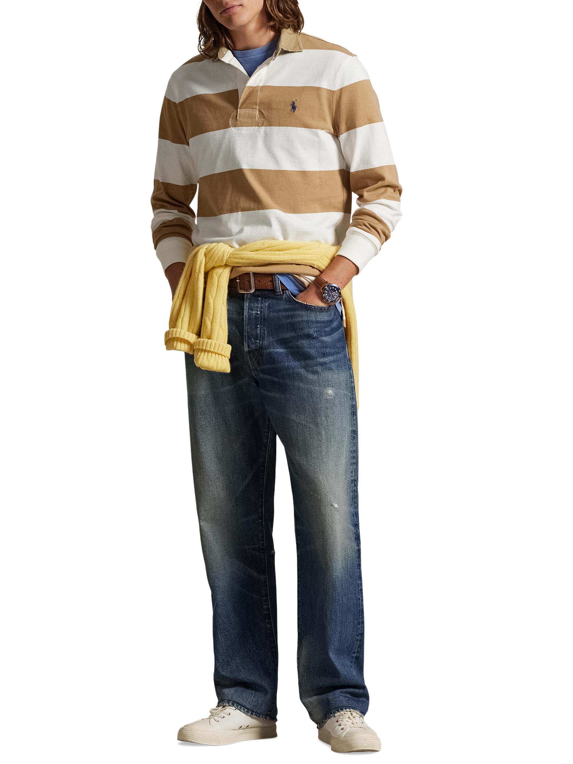 Polo Ralph Lauren Striped Cotton Rugby Shirt | Saks Fifth Avenue