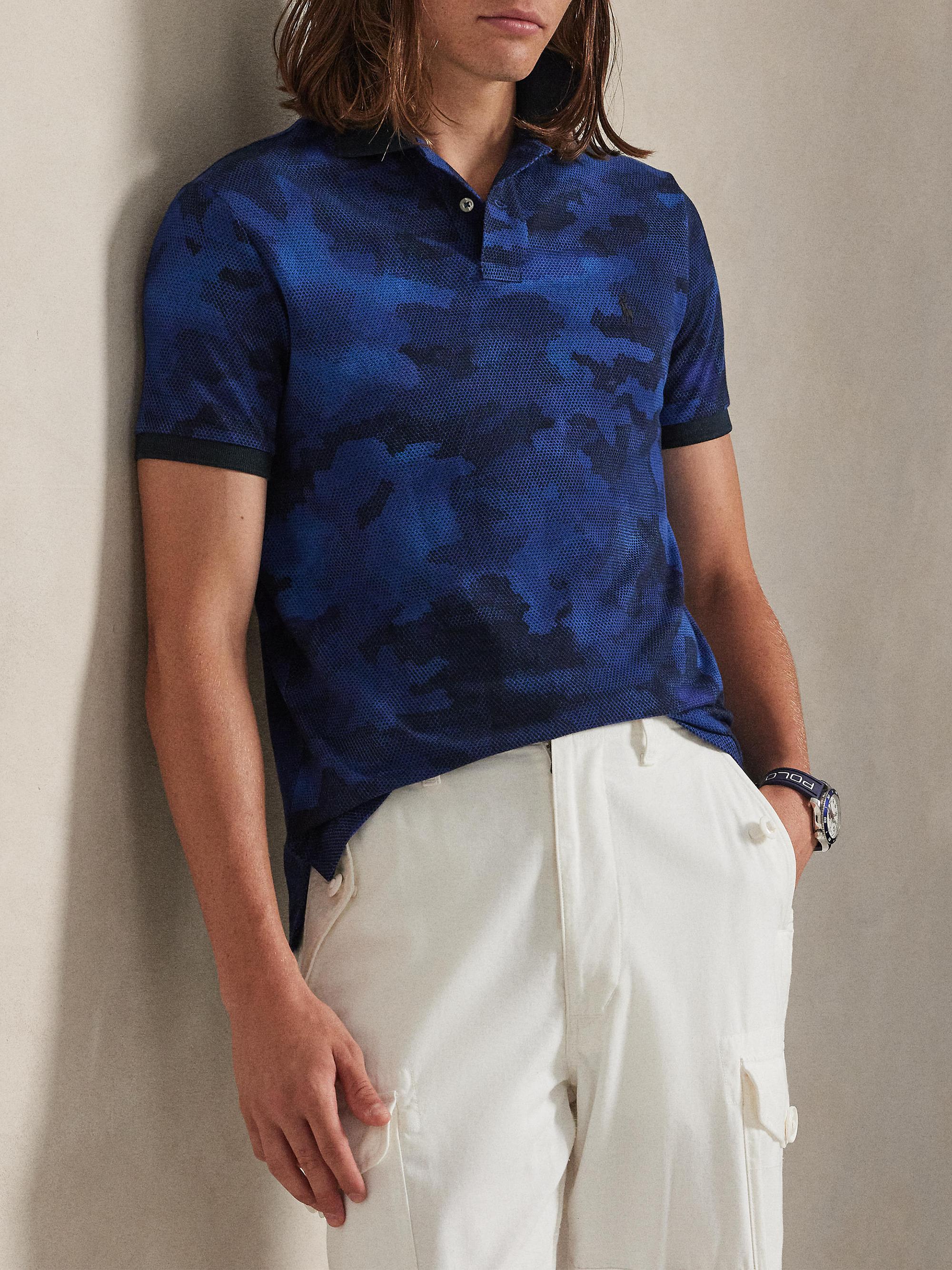 ラッセルノ Russeluno PATCH WORK CAMO POLO Polo Ralph Lauren Camouflage Mesh Cotton Polo Shirt | Saks Fifth
