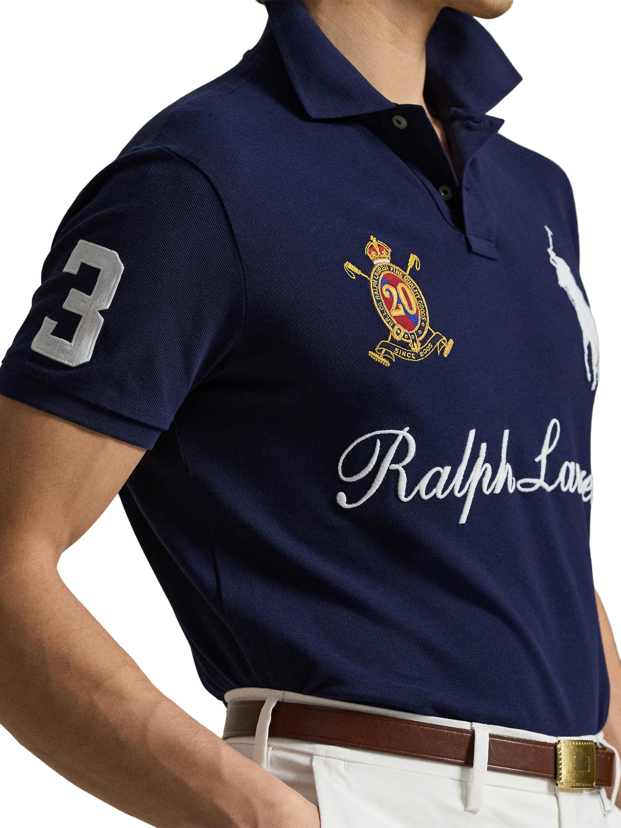 Polo Ralph Lauren Embroidered Pony Mesh Polo Shirt | Saks Fifth Avenue