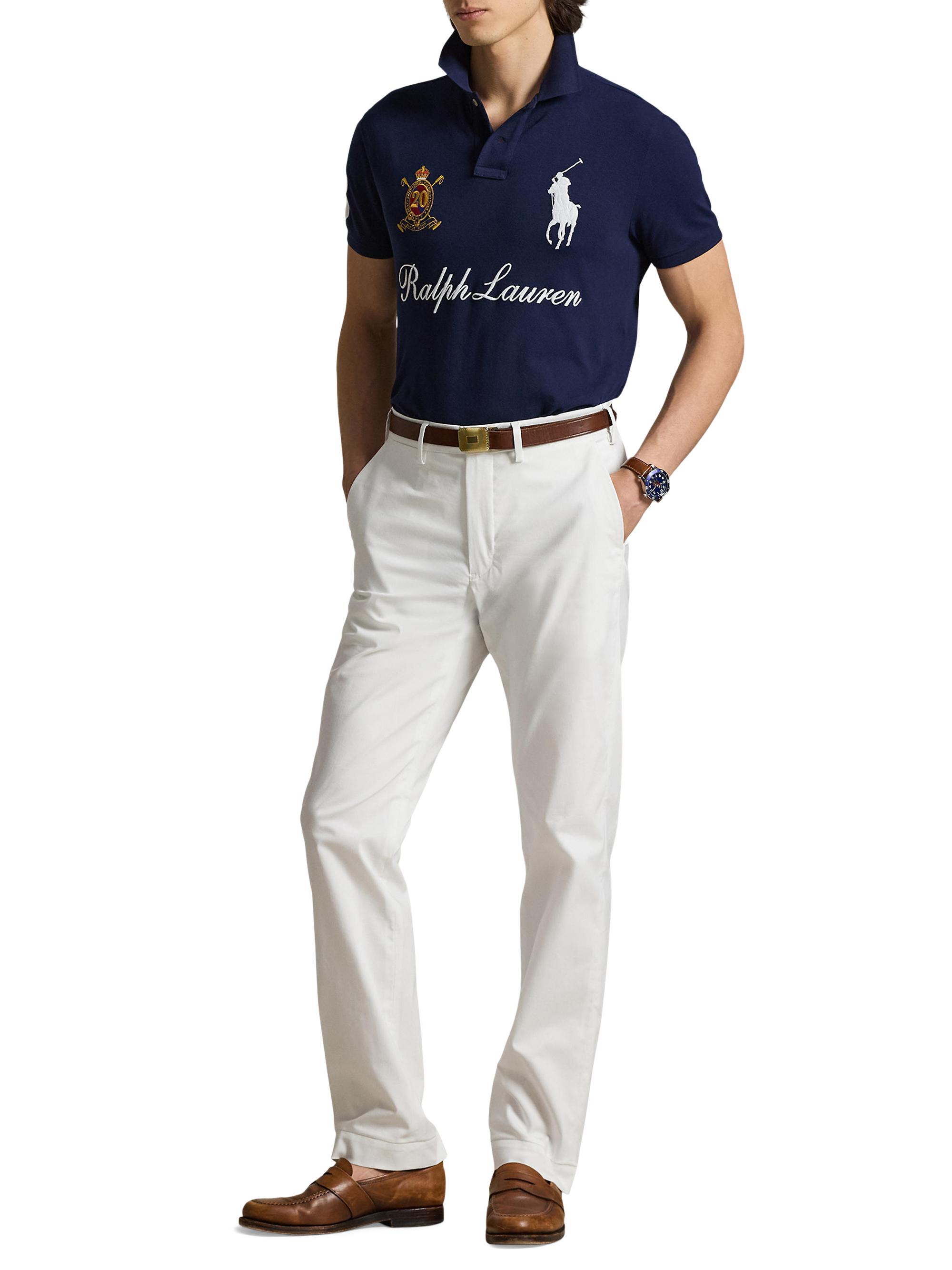 Polo Ralph Lauren Embroidered Pony Mesh Polo Shirt | Saks Fifth Avenue