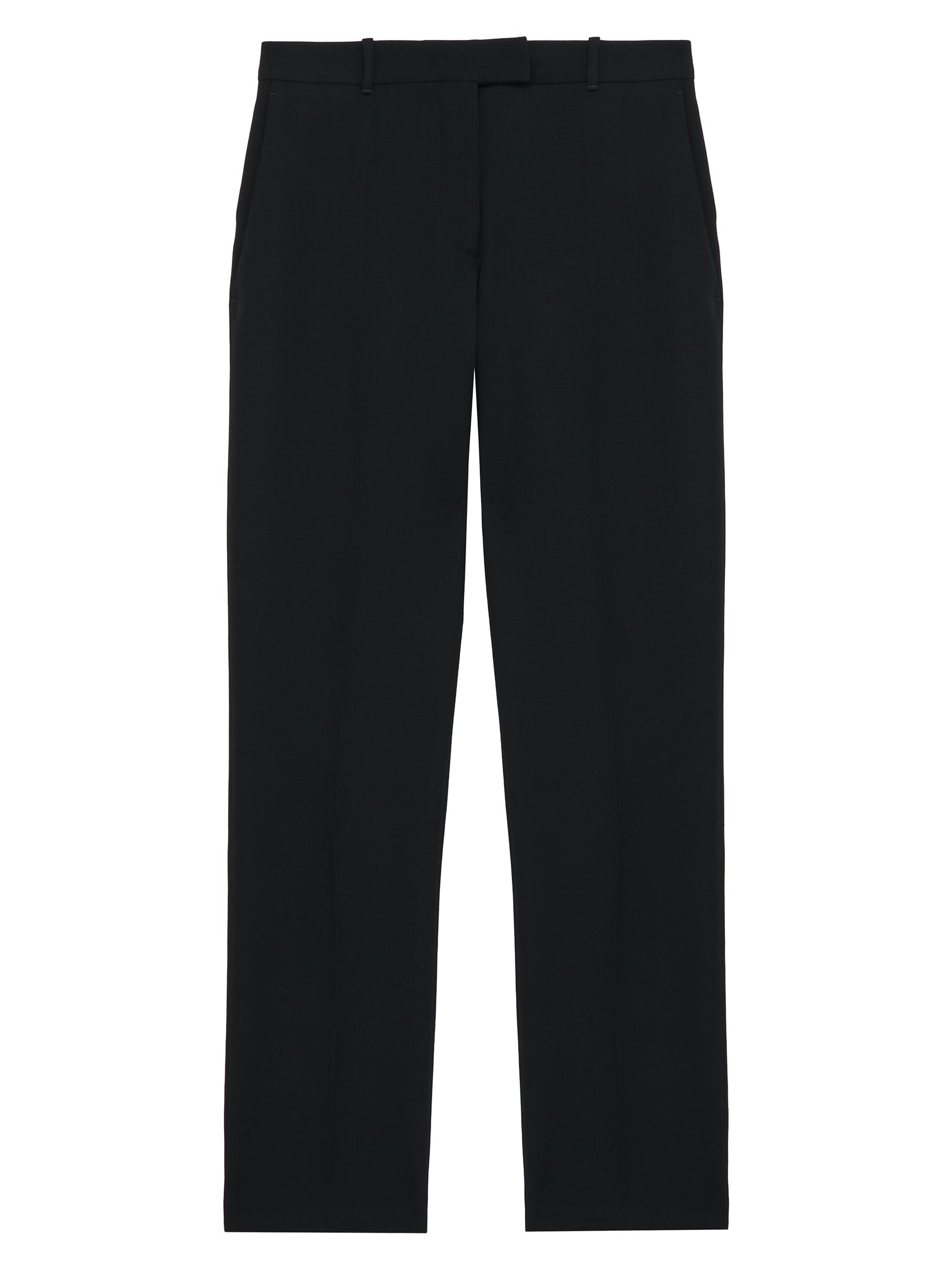 McQueen Women's Wool Crop Trousers - Black