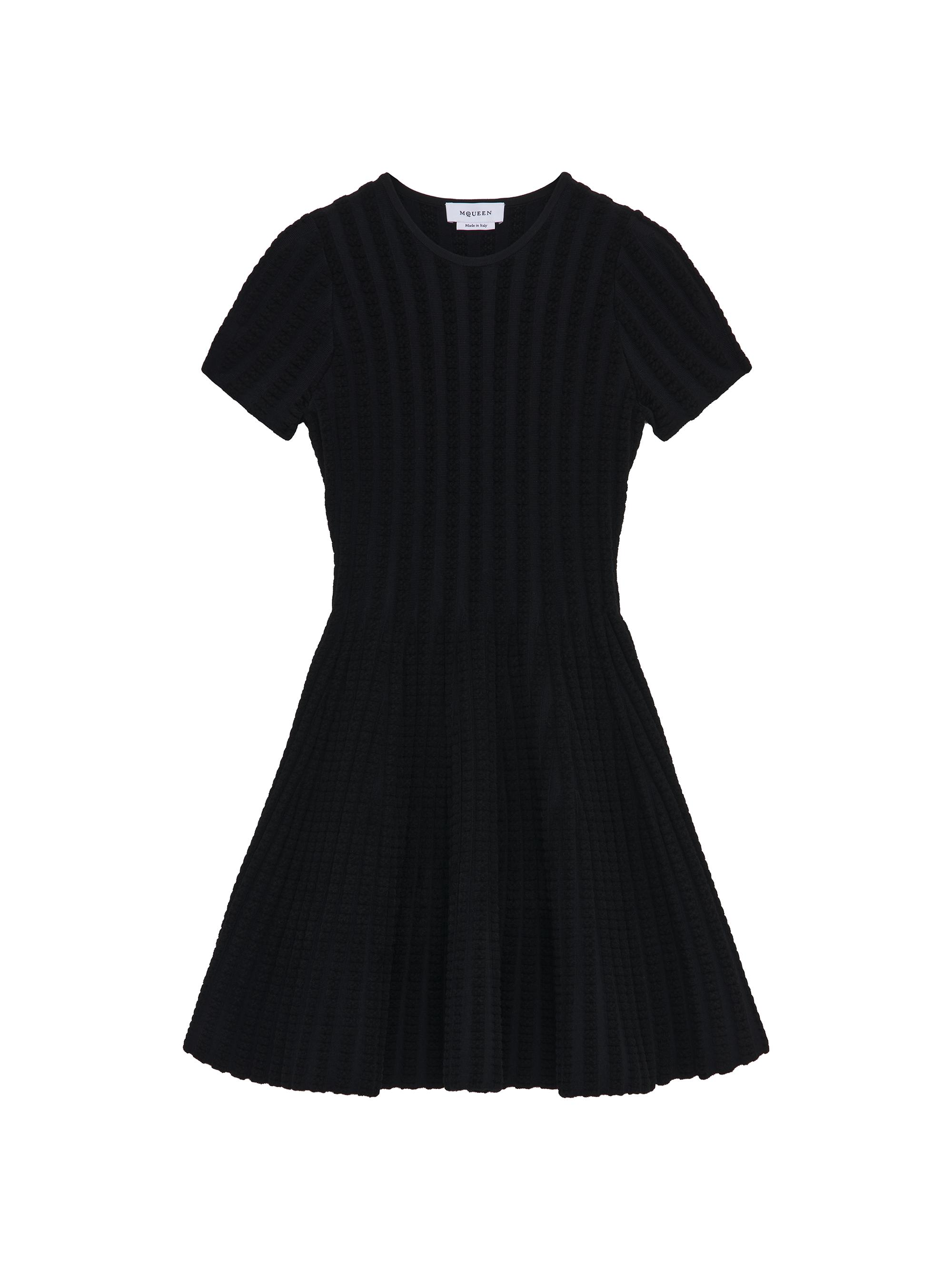 McQueen Women's Rib-Knit Chenille Minidress - Black