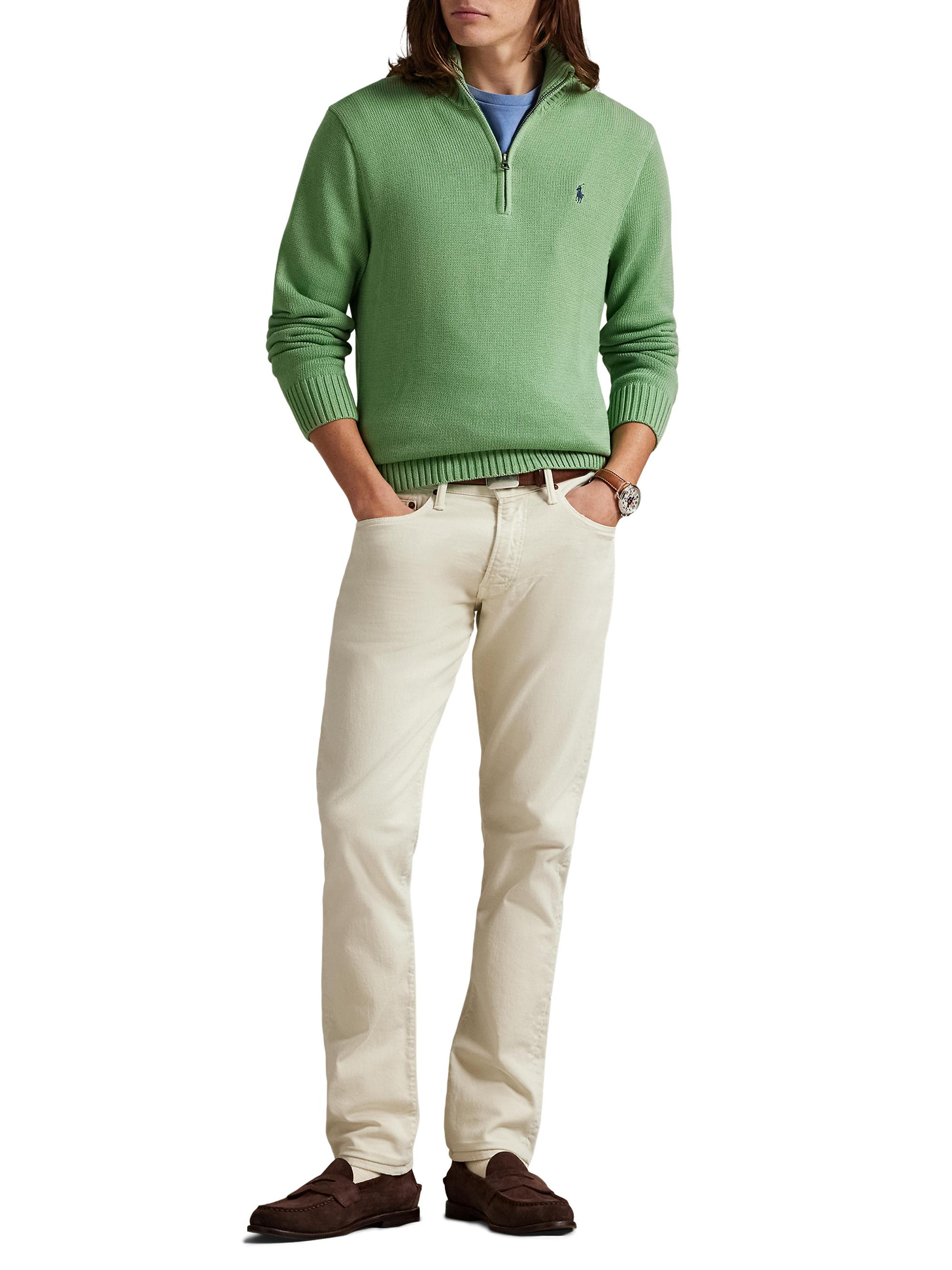 Polo Ralph Lauren Cotton Quarter-Zip Sweater | Saks Fifth Avenue