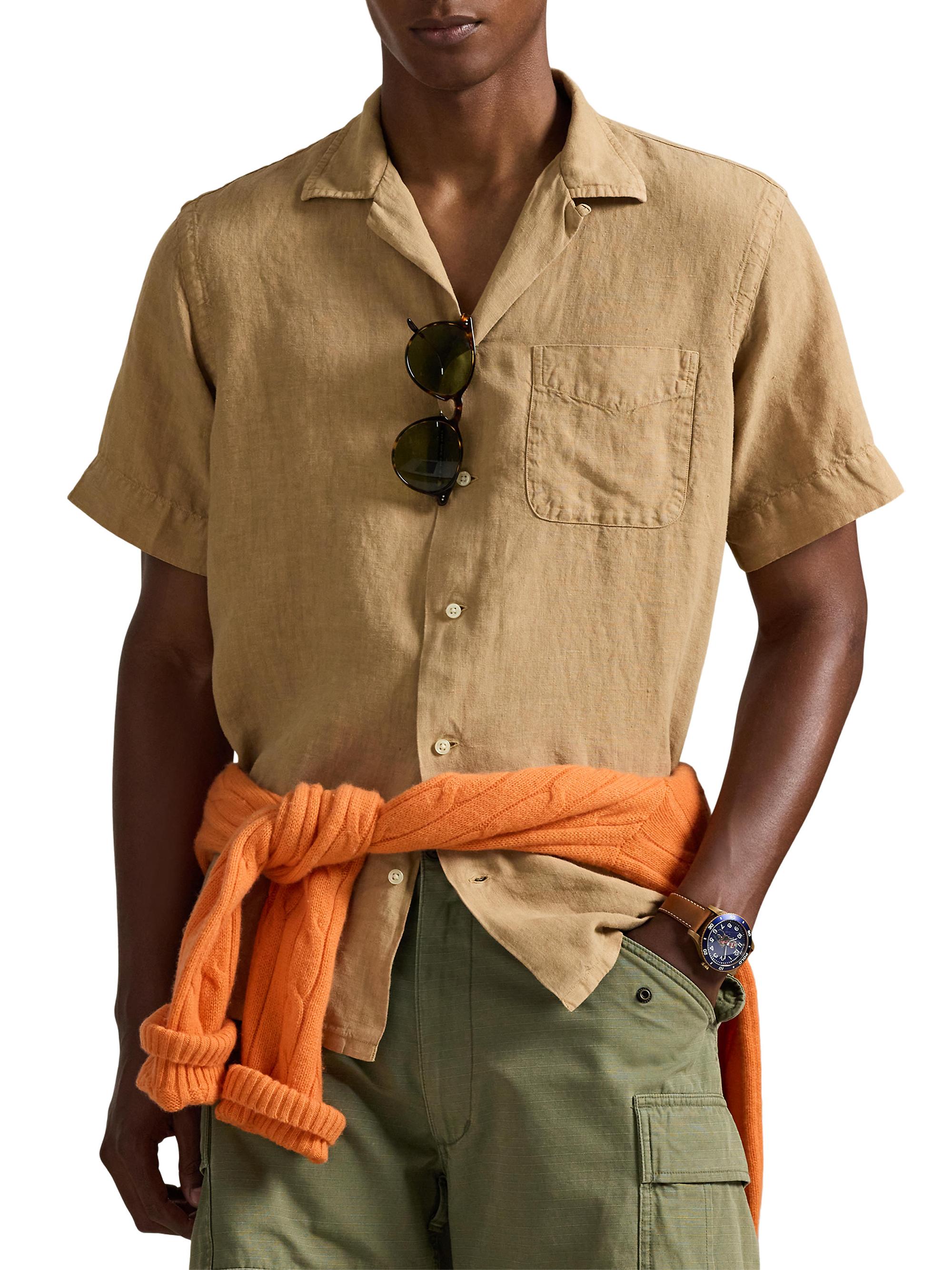 Polo Ralph Lauren Slubby Linen Button-Front Shirt | Saks Fifth Avenue