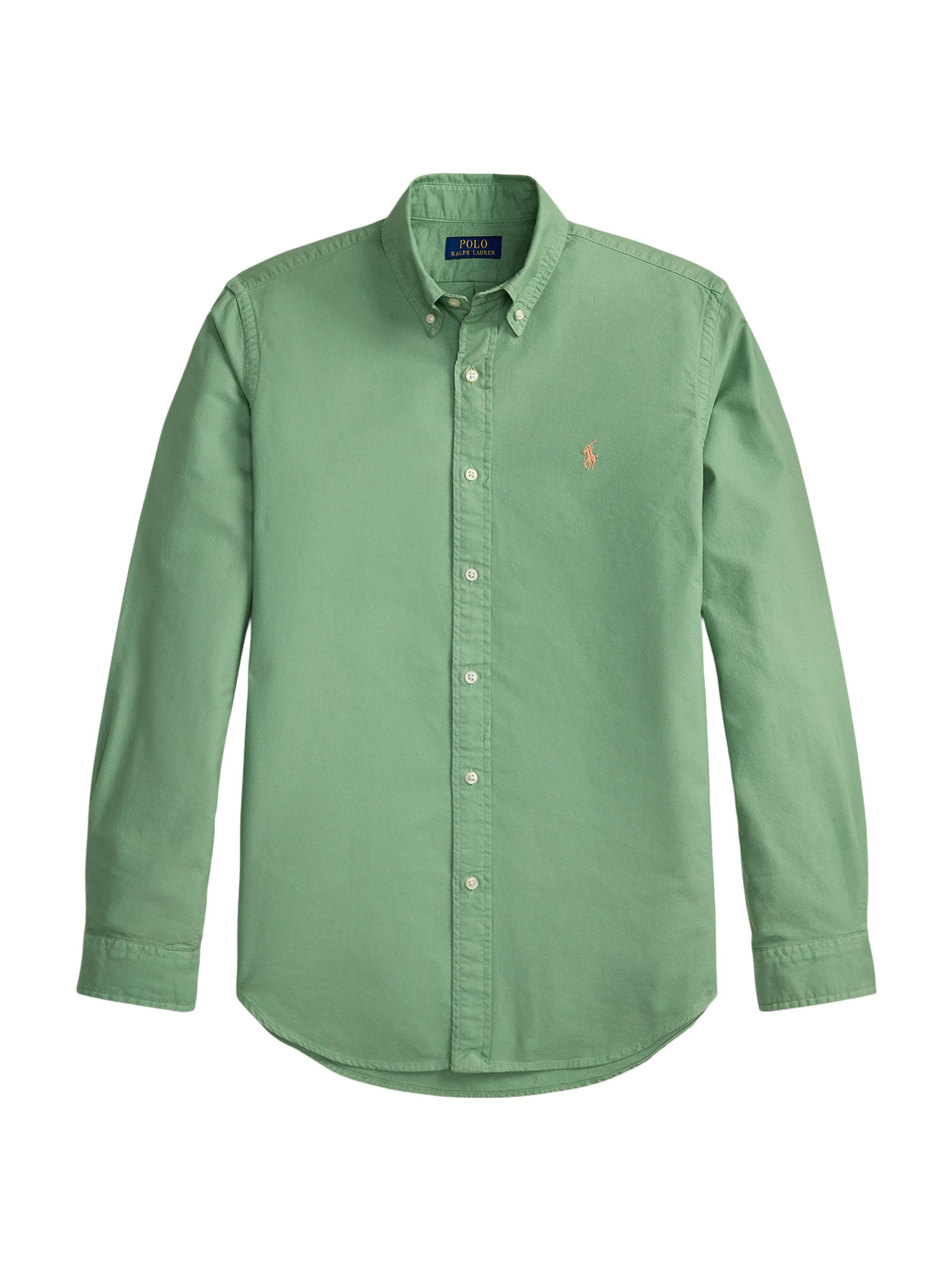 Polo Ralph Lauren Men's Cotton Oxford Shirt - Outback Green