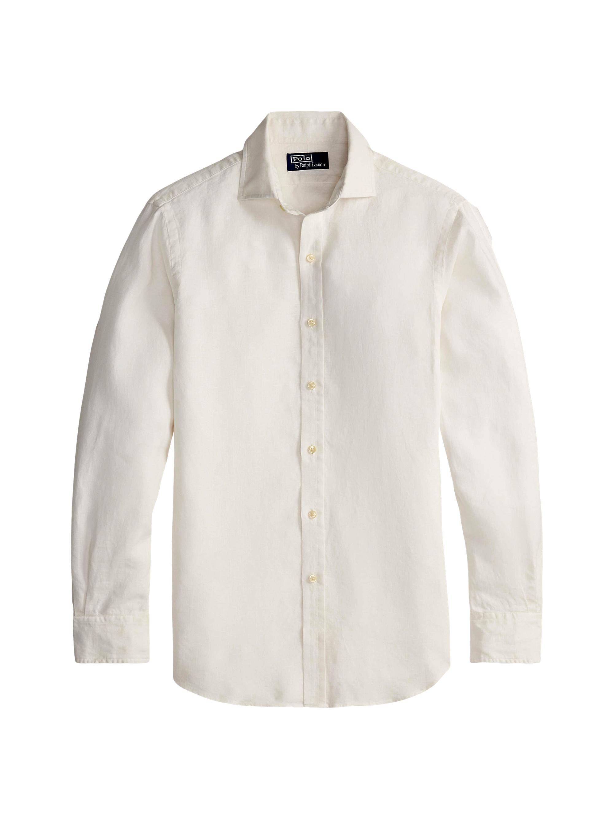 Polo Ralph Lauren Men's Slub Linen Button-Front Shirt - Deckwash White
