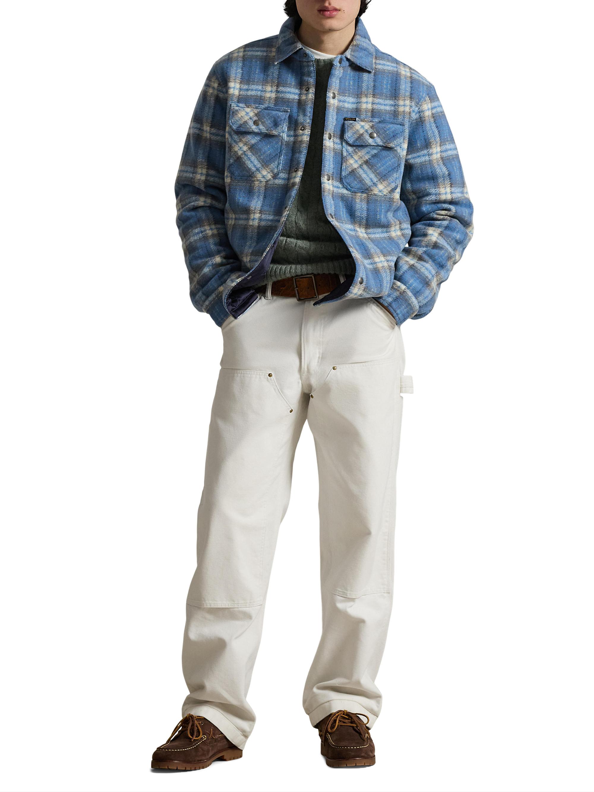 Polo Ralph Lauren Plaid Felted Wool Shirt | Saks Fifth Avenue