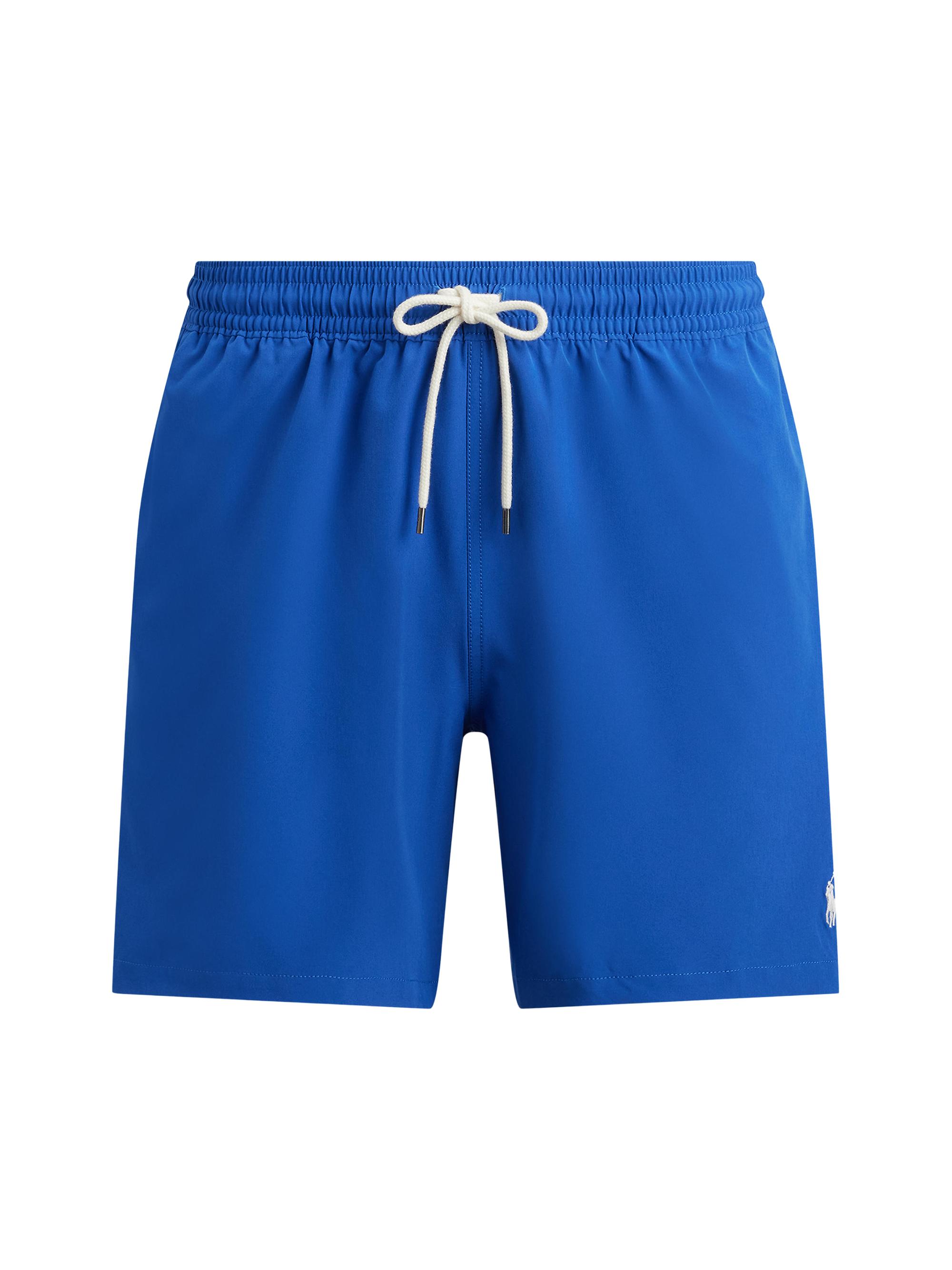 Polo Ralph Lauren Men's Traveler Mid-Length Swim Trunks - New Iris Blue