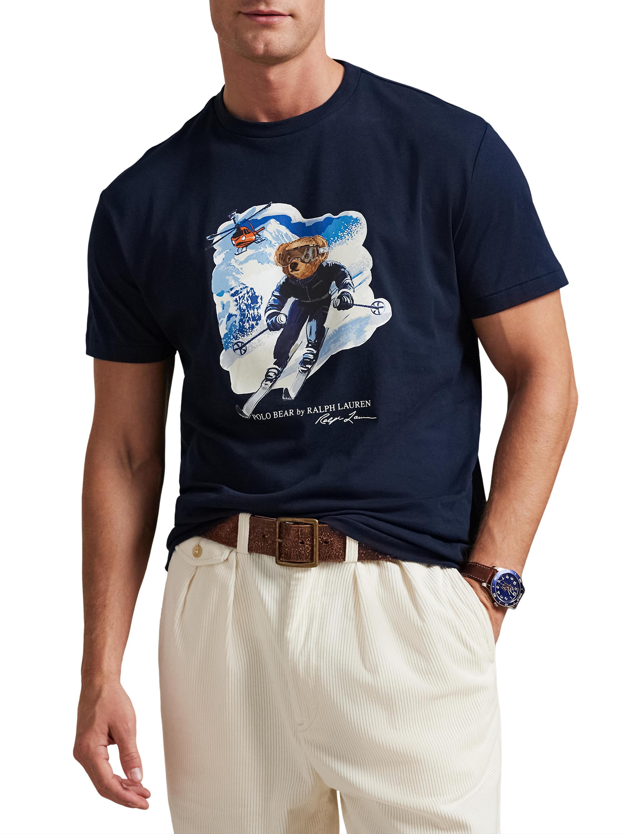 Polo Ralph Lauren Skiing Polo Bear Cotton Crewneck T-Shirt | Saks