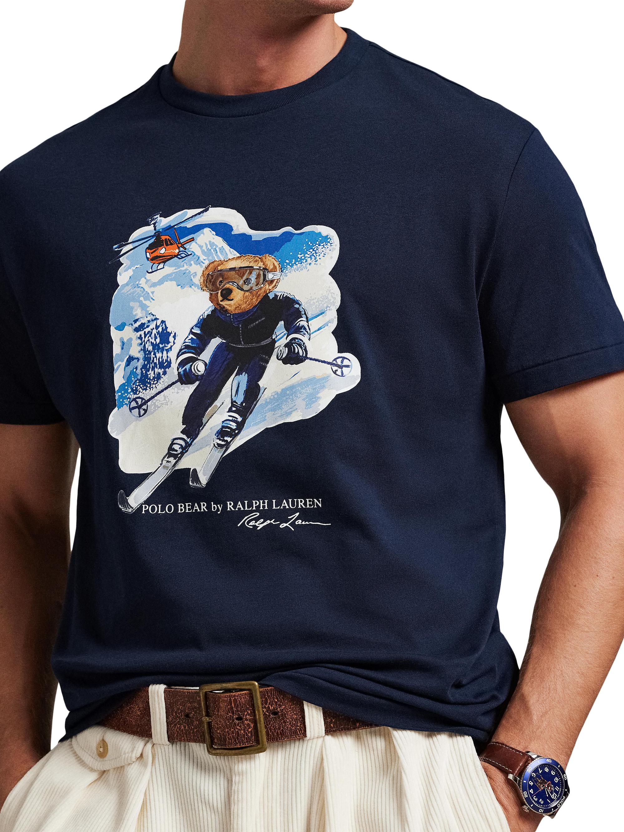 Polo Ralph Lauren Skiing Polo Bear Cotton Crewneck T-Shirt | Saks