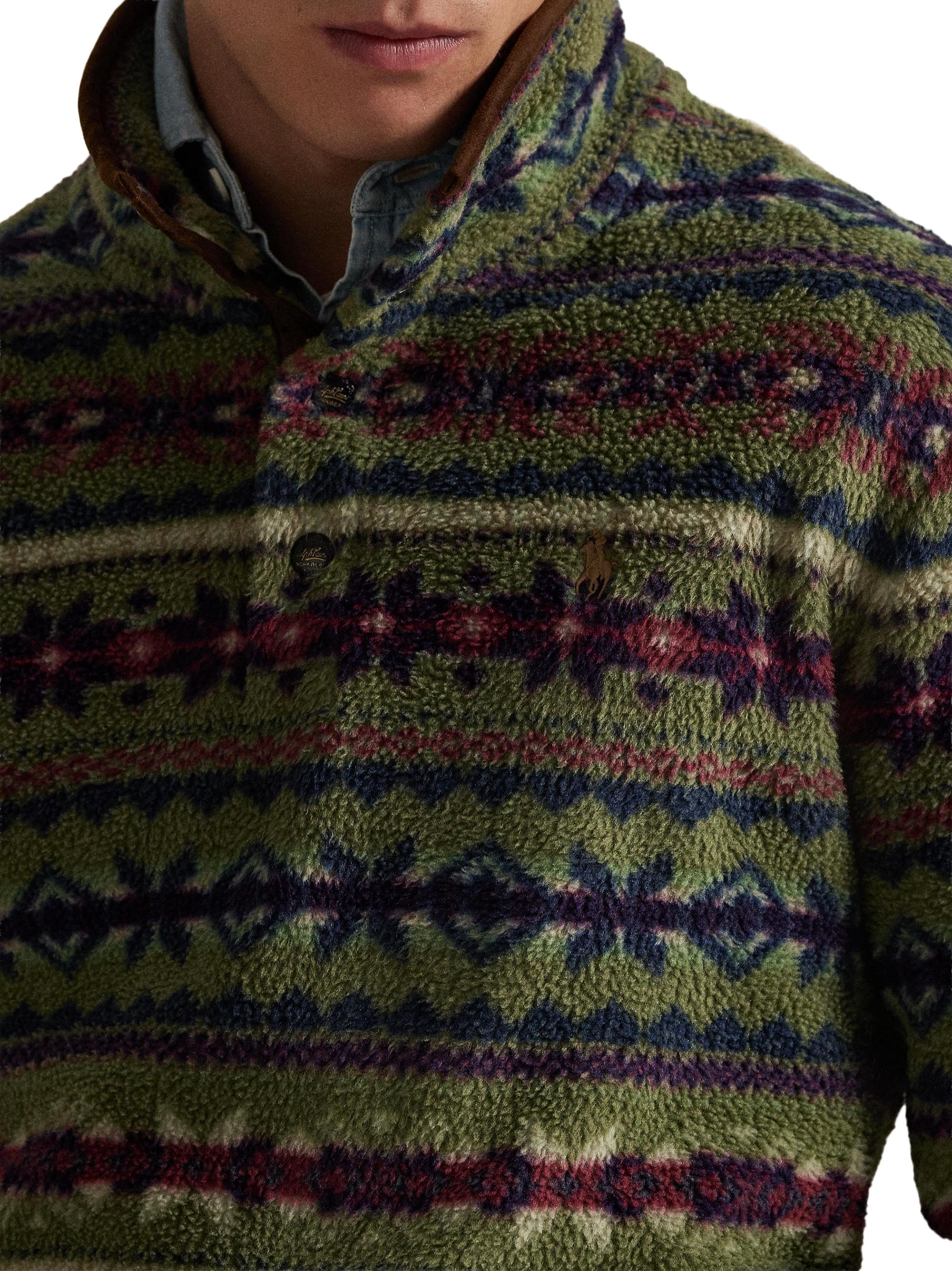 Polo Ralph Lauren Fair Isle—Inspired Fleece Pullover | Saks Fifth