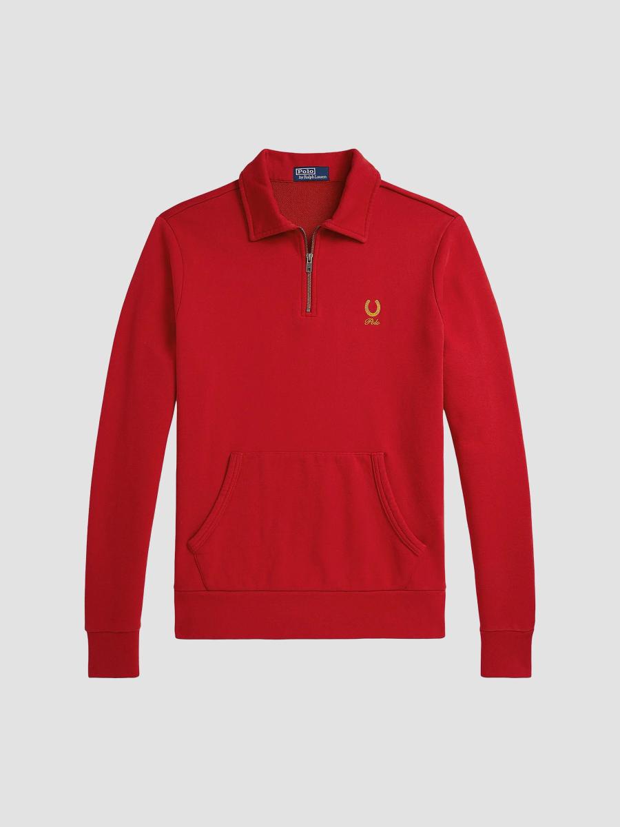 Polo Ralph Lauren Loopback Terry Quarter-Zip Shirt | Saks Fifth Avenue