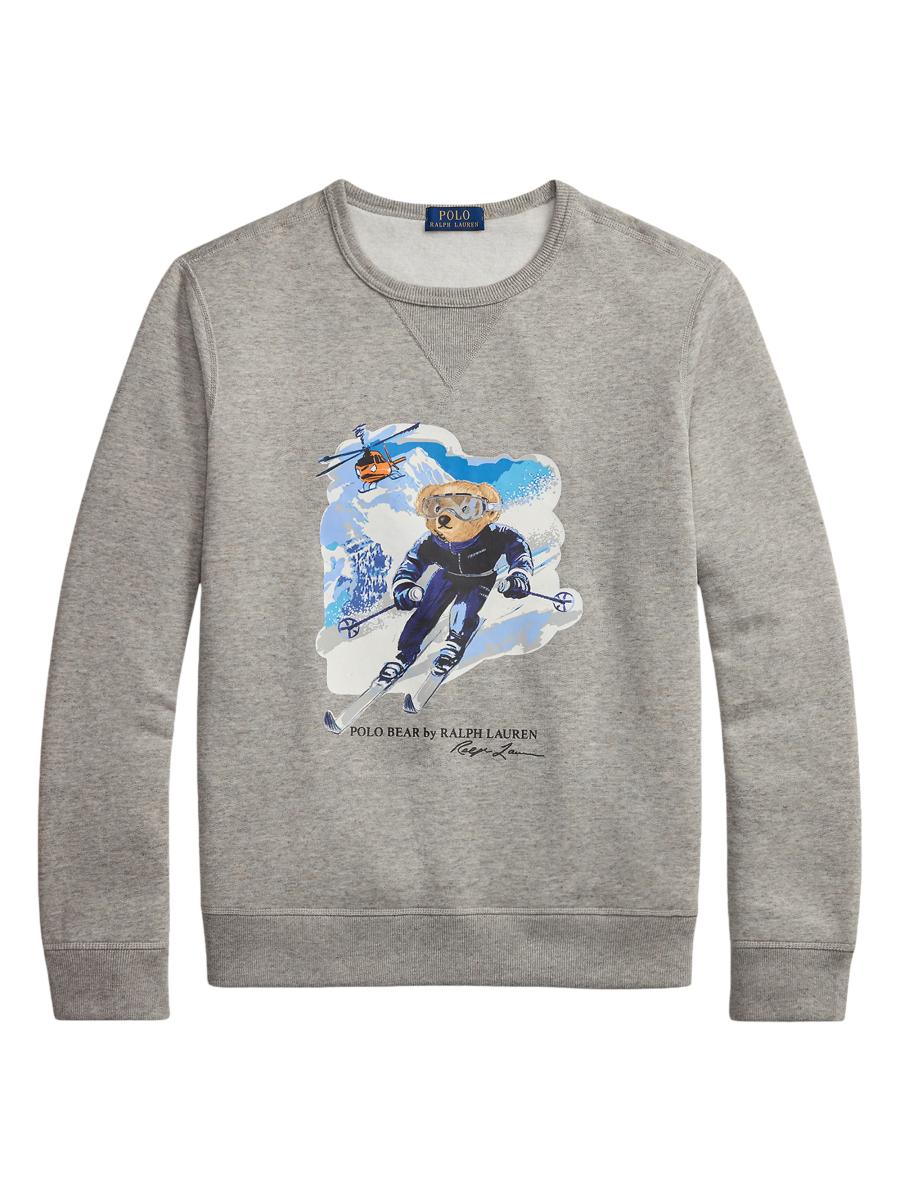 Polo Ralph Lauren Ski Polo Bear Cotton-Blend Top | Saks Fifth Avenue