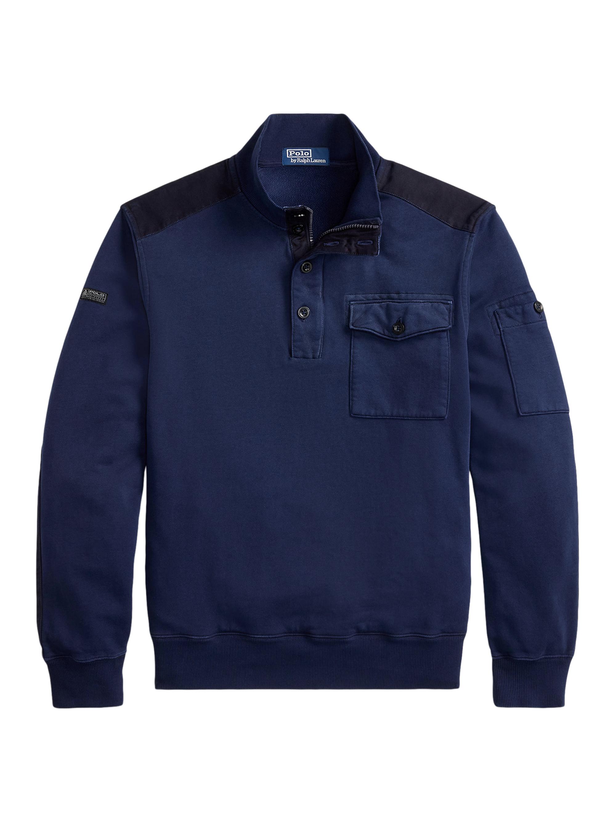 Polo Ralph Lauren Double-Knit Jacquard Quarter-Zip Sweater | Saks