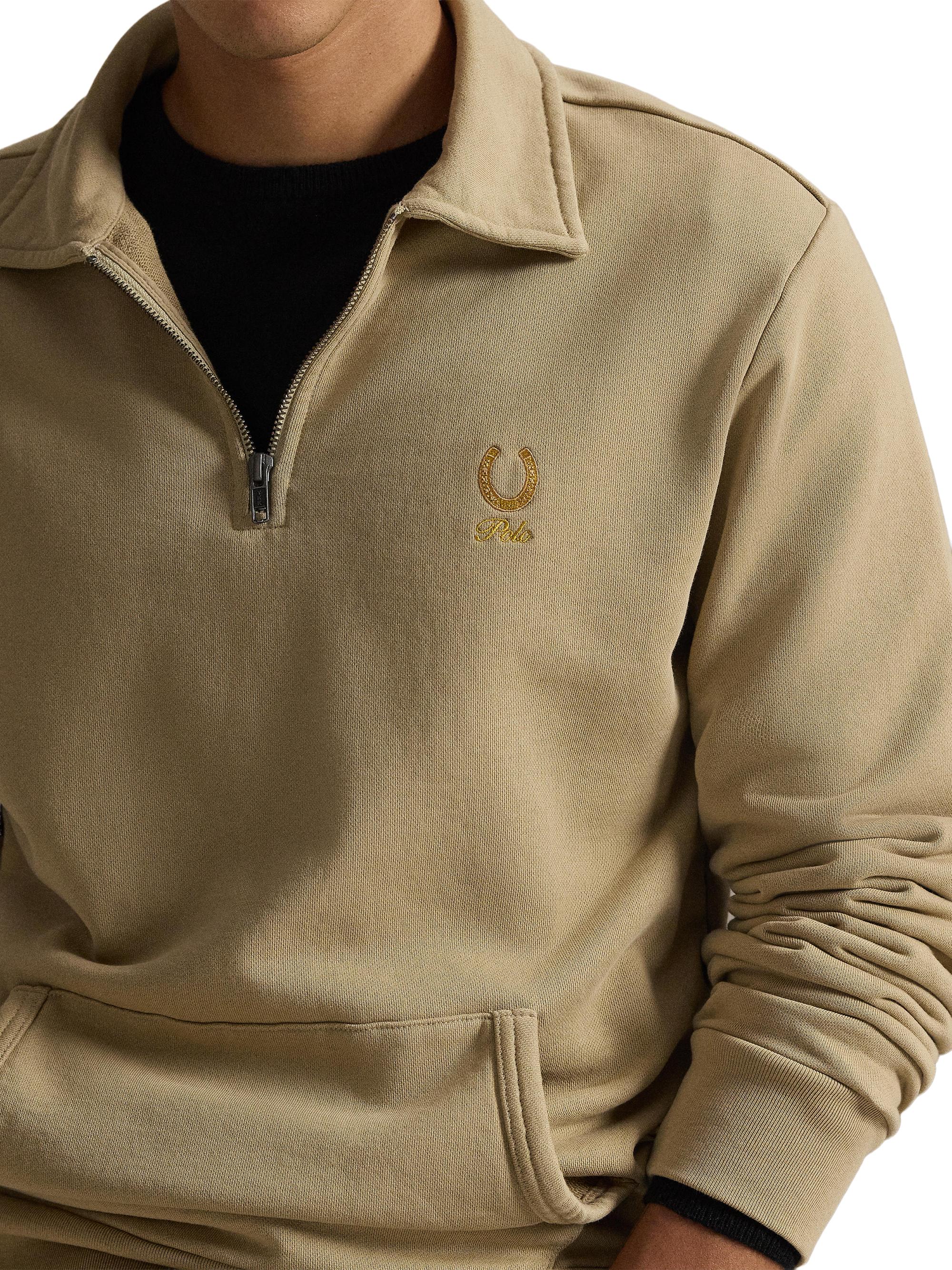 Polo Ralph Lauren Loopback Terry Quarter-Zip Shirt | Saks Fifth Avenue
