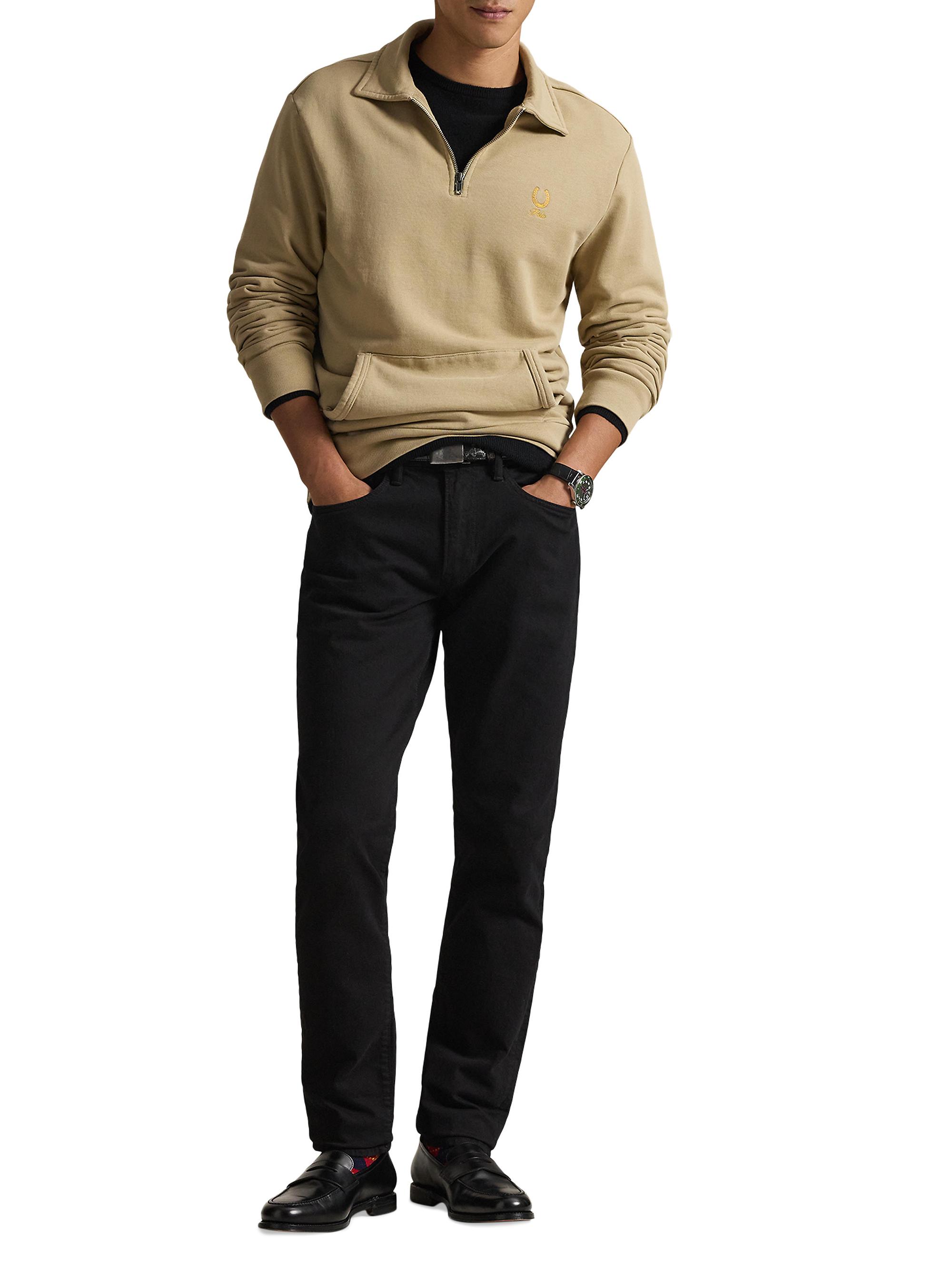 Polo Ralph Lauren Loopback Terry Quarter-Zip Shirt | Saks Fifth Avenue
