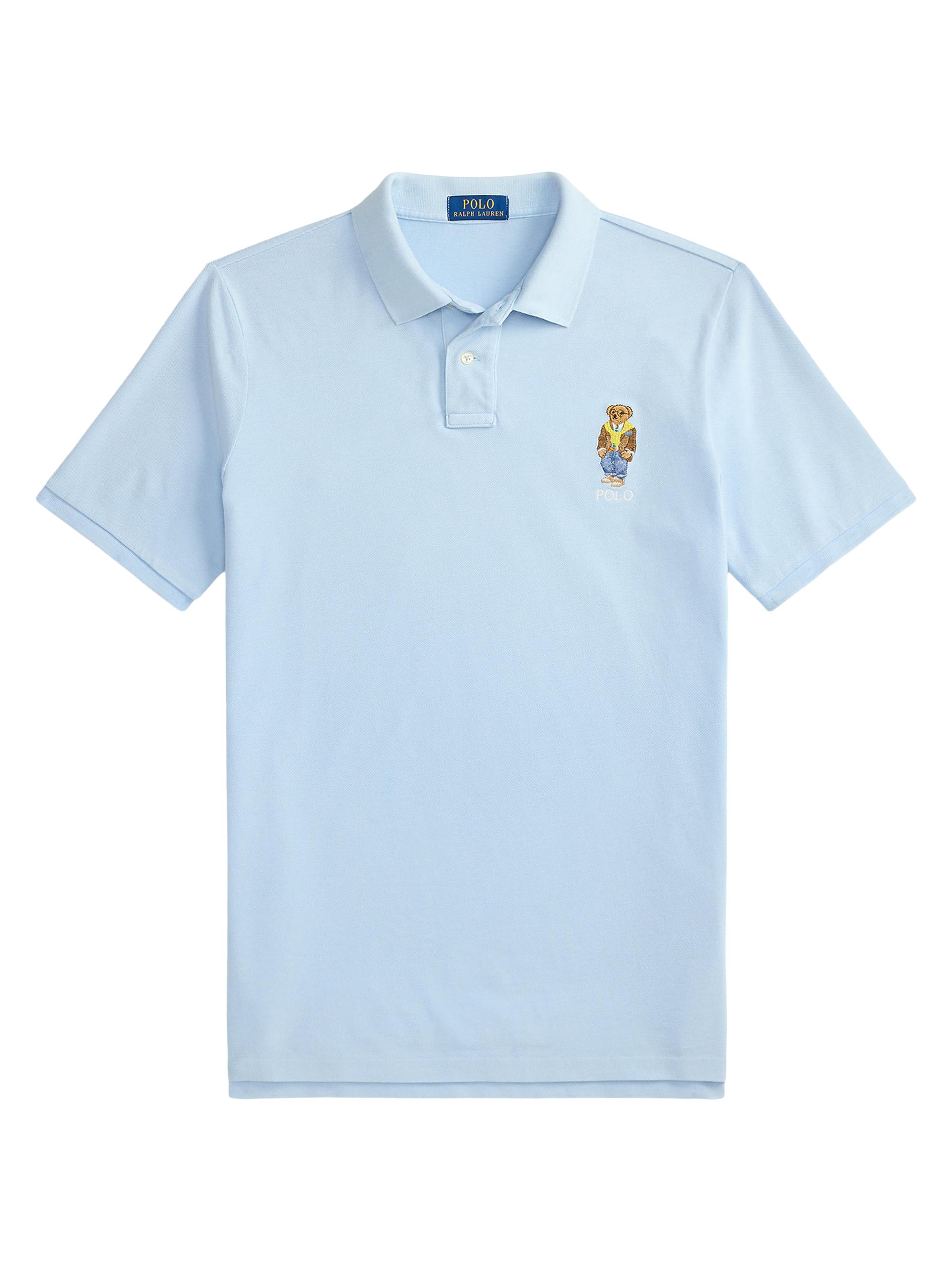 Polo Ralph Lauren Men's Polo Bear Cotton Polo Shirt - Southport Blue Heritage Bear