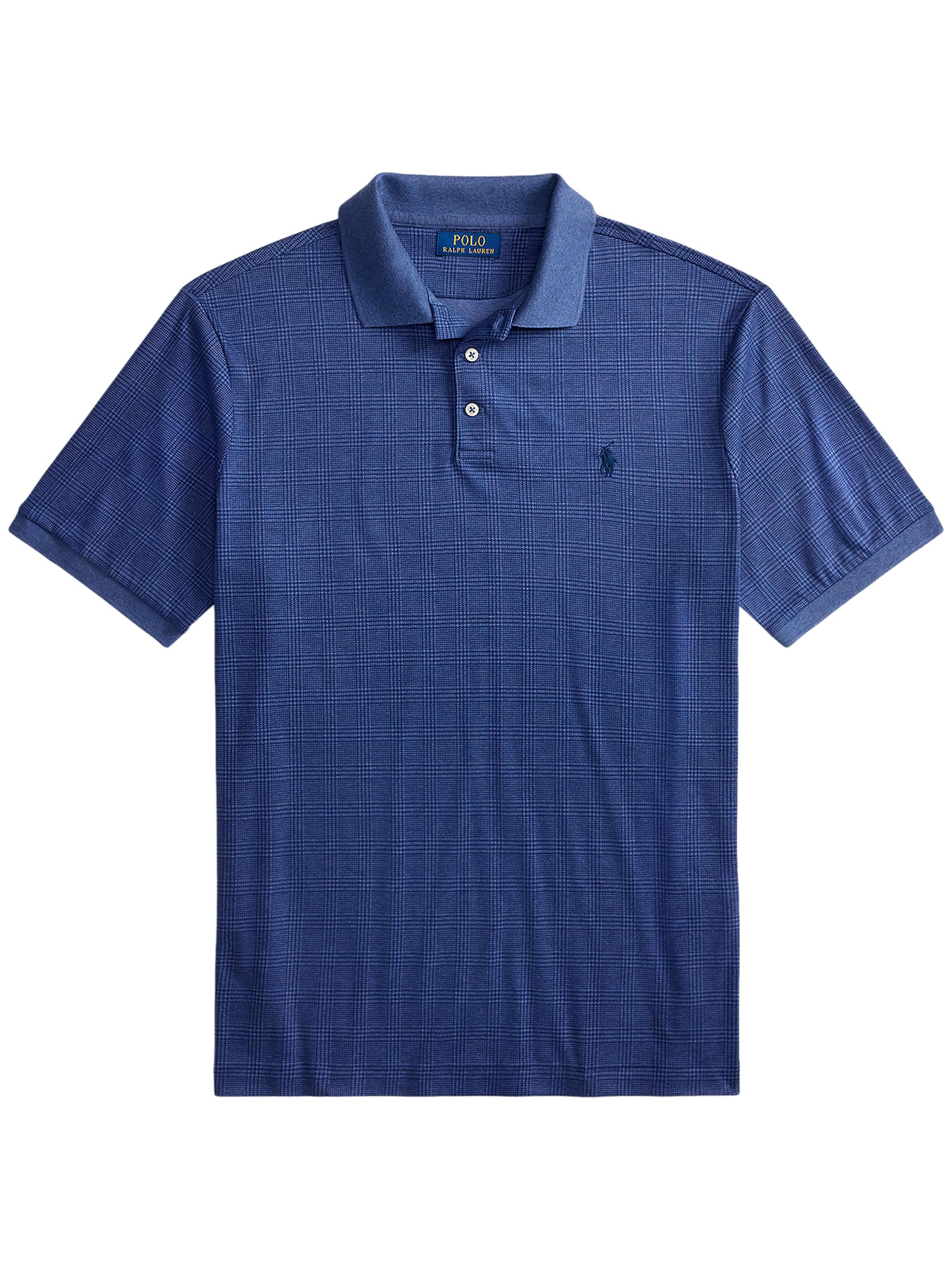 Polo Ralph Lauren Men's Plaid Cotton Polo Shirt - Glen Rustic Navy Heather