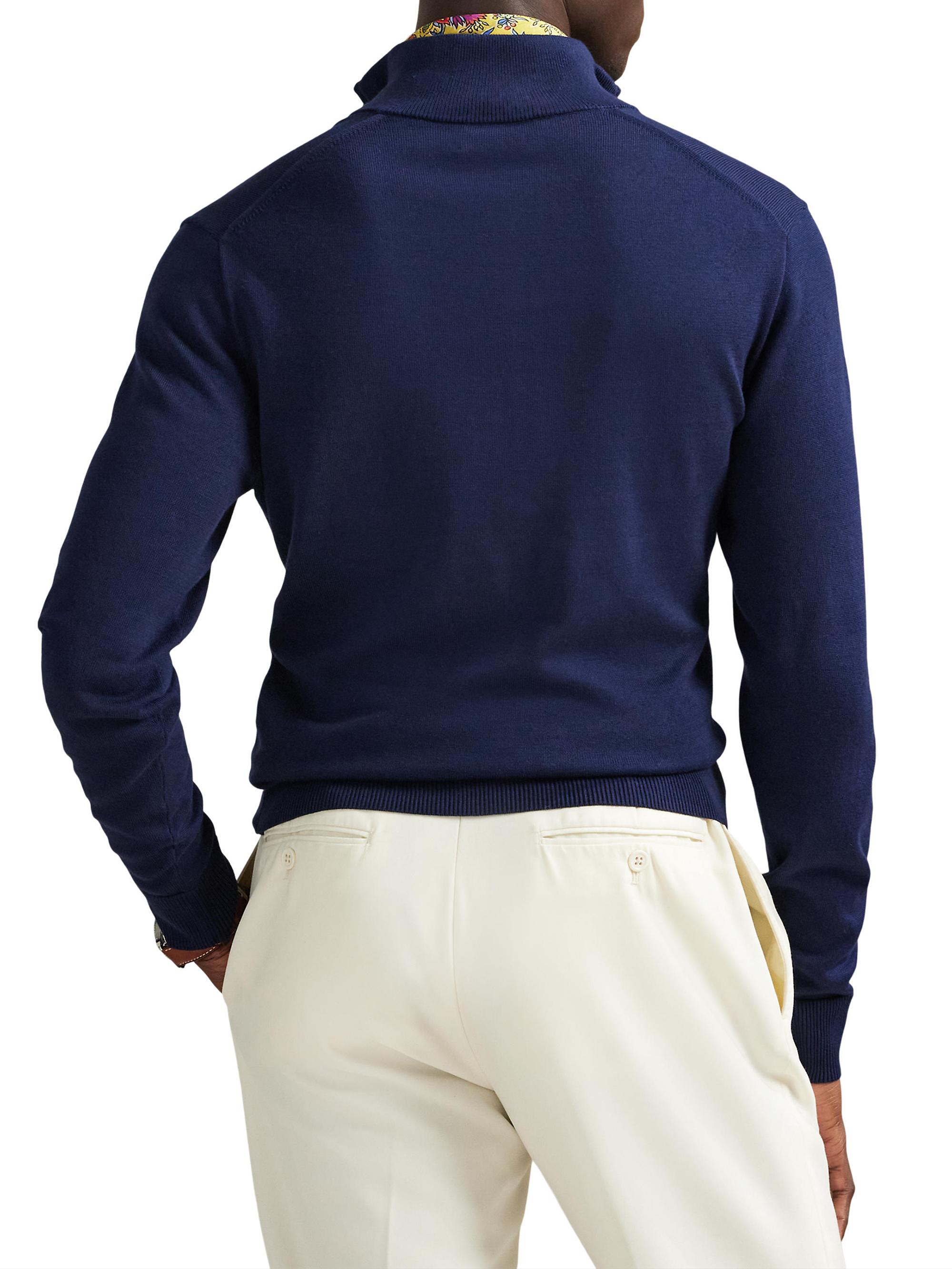 Polo Ralph Lauren Cotton Quarter-Zip Sweater | Saks Fifth Avenue