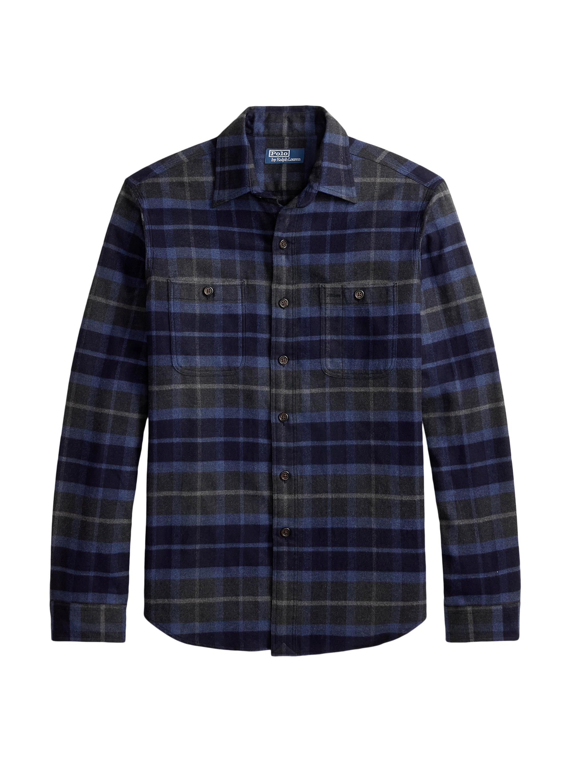 Polo Ralph Lauren Classic-Fit Indigo Madras Shirt | Saks Fifth Avenue