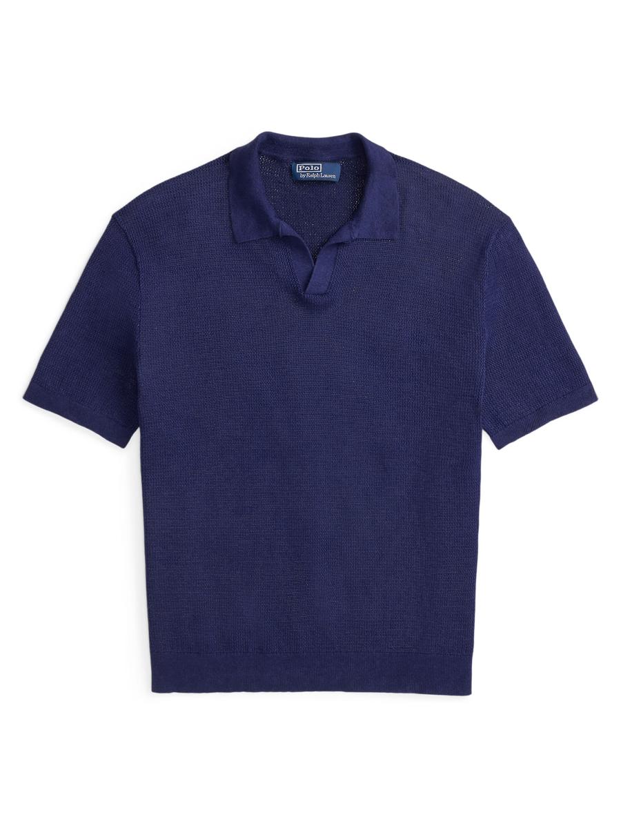ラルフローレン Polo Ralph Lauren Knit Linen-Blend Polo Shirt | Saks Fifth Avenue