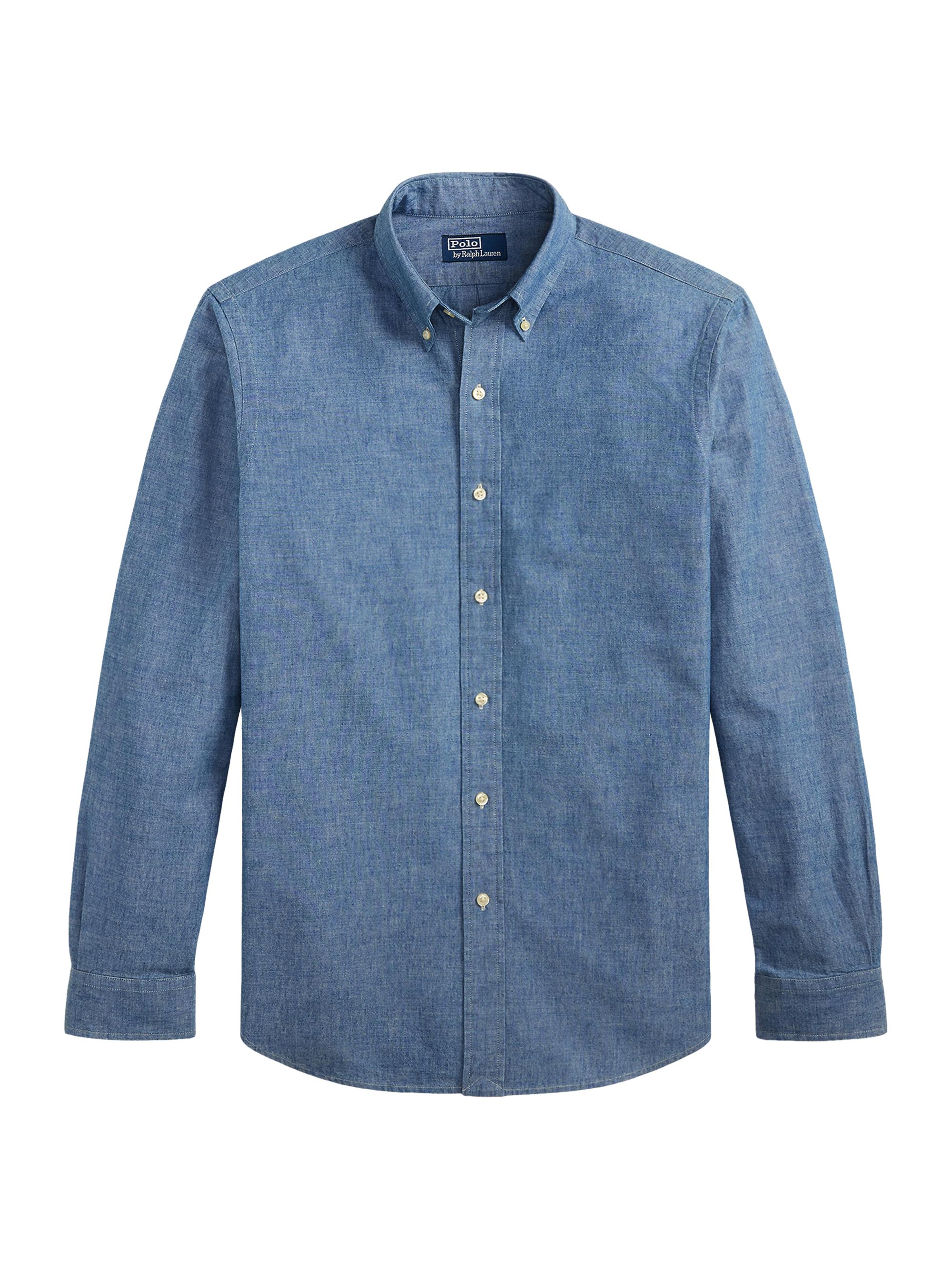 Polo Ralph Lauren Men's Cotton Chambray Shirt - Dark Indigo