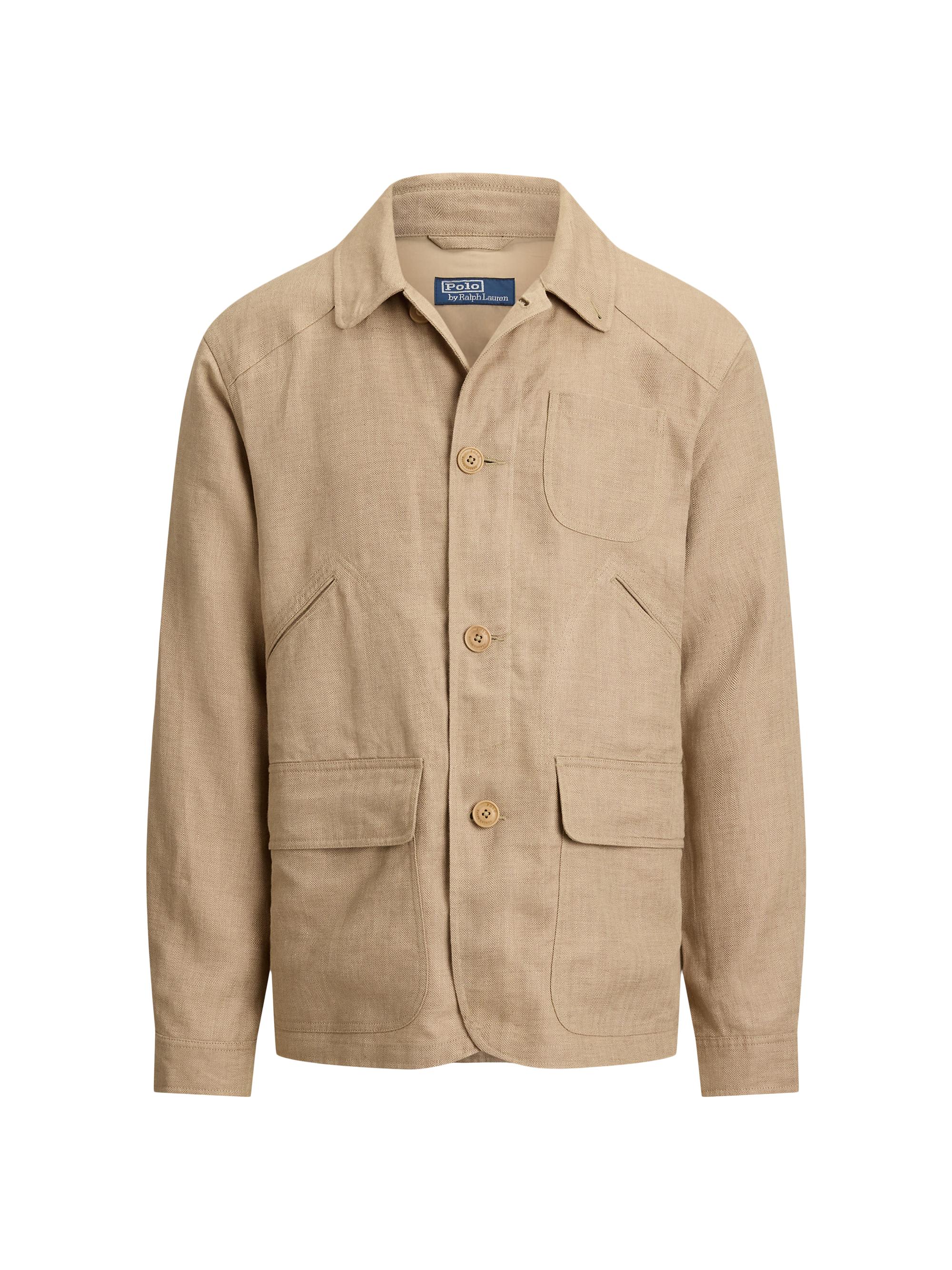 Polo Ralph Lauren Linen Herringbone Field Jacket | Saks Fifth Avenue