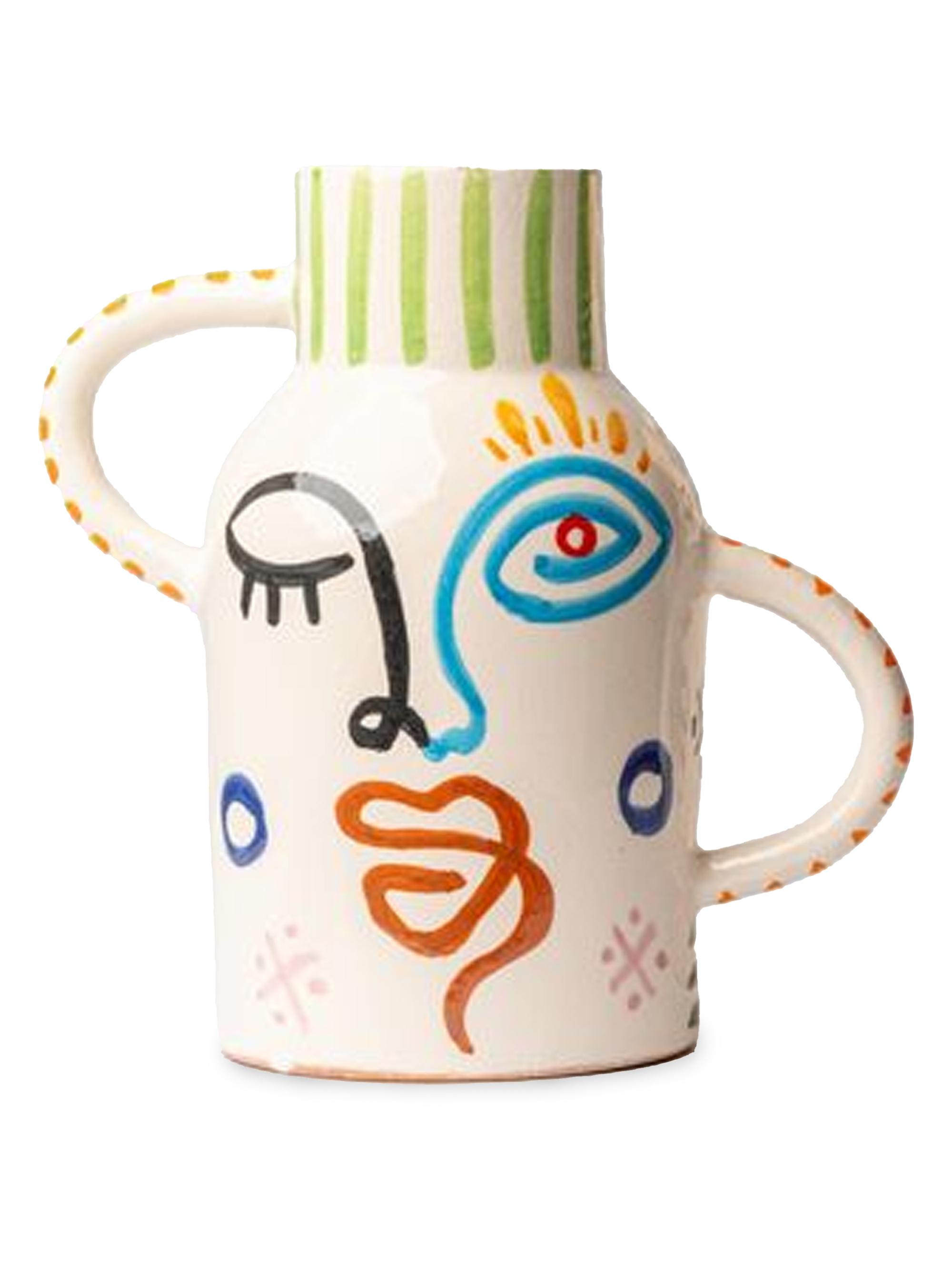 Verve Culture Moroccan Handpainted Visage Vase - Assorted
