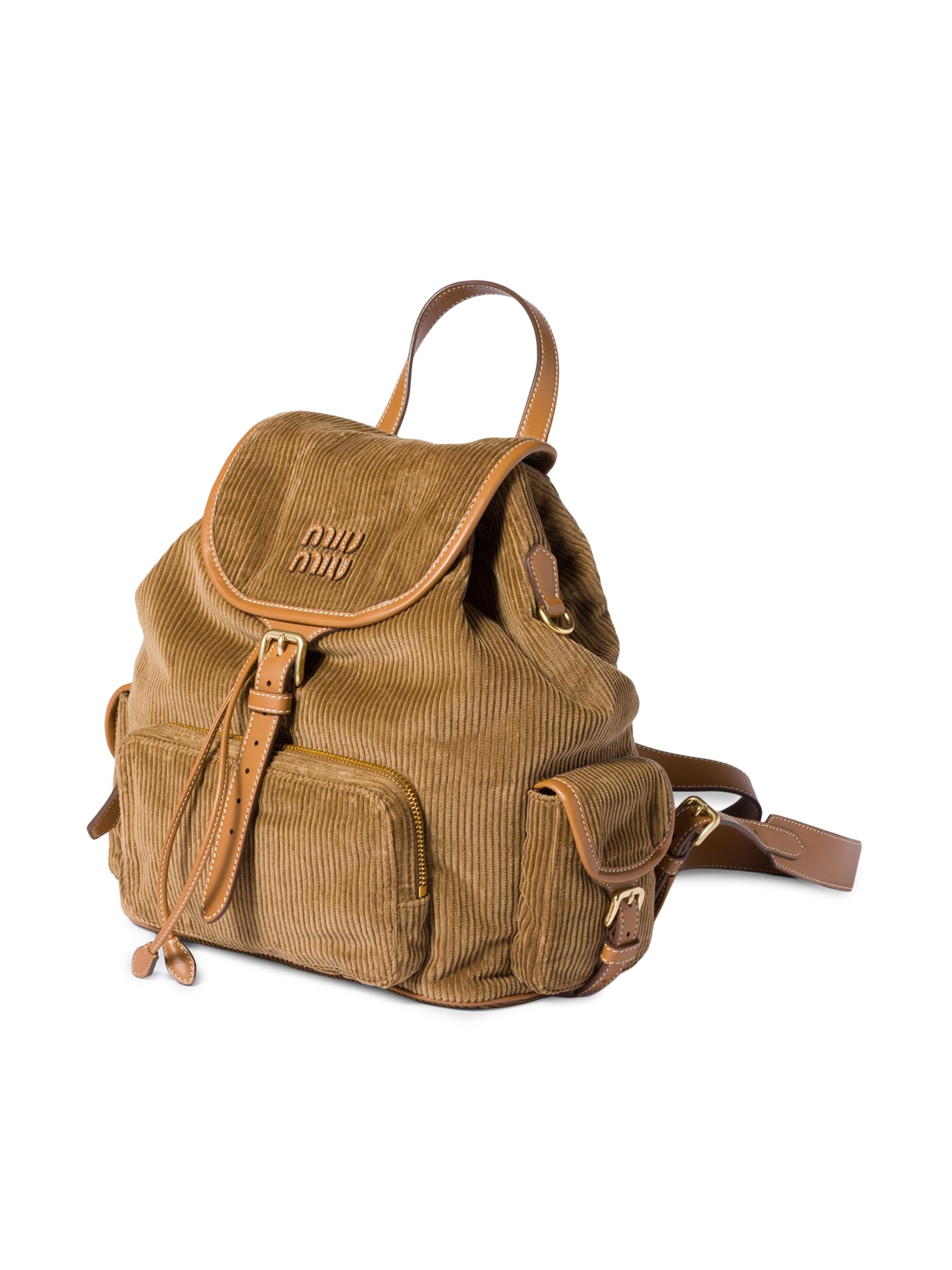Miu Miu Corduroy Backpack | Saks Fifth Avenue