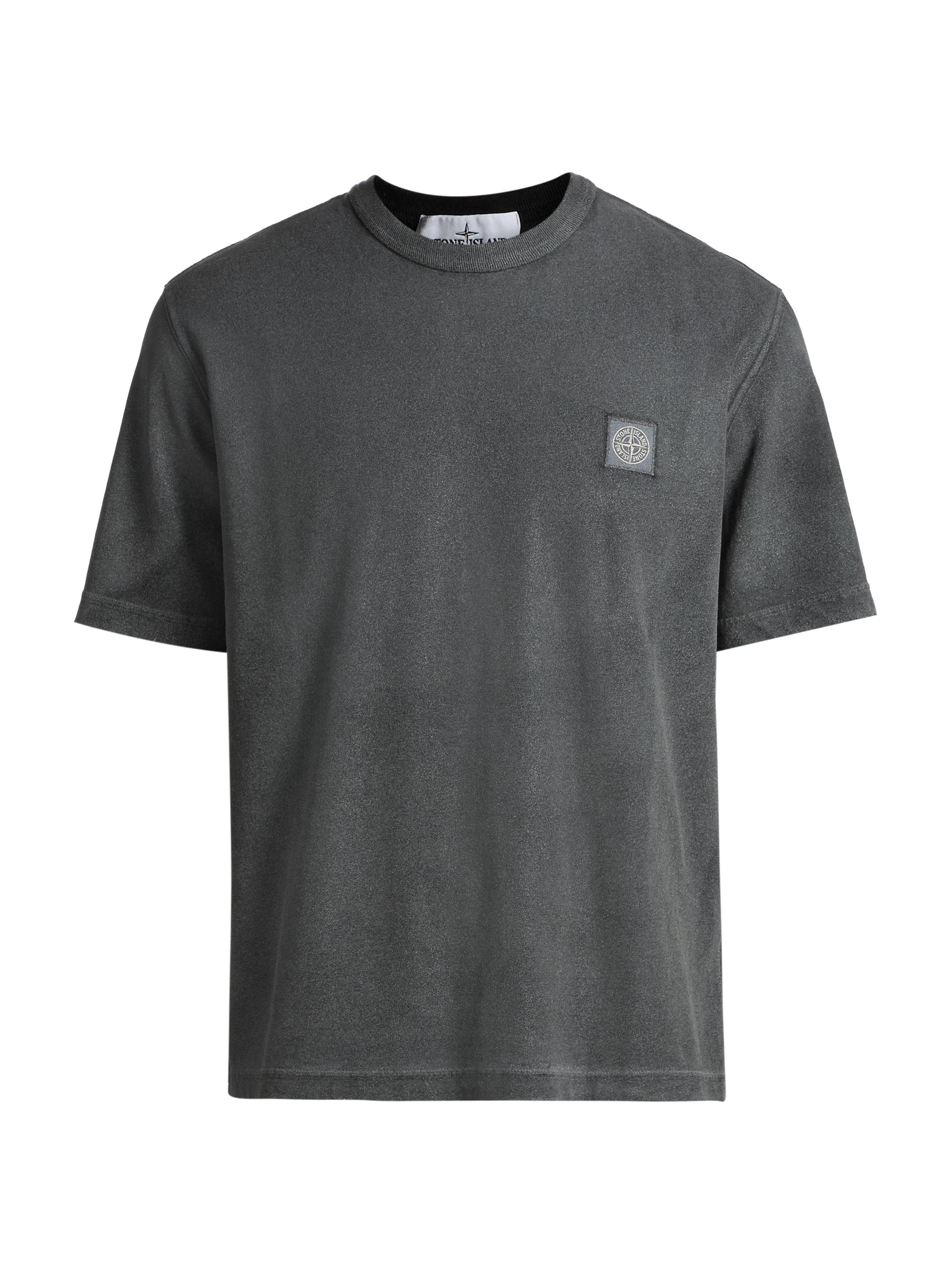 Stone Island Men's Cotton Crewneck T-Shirt - Black