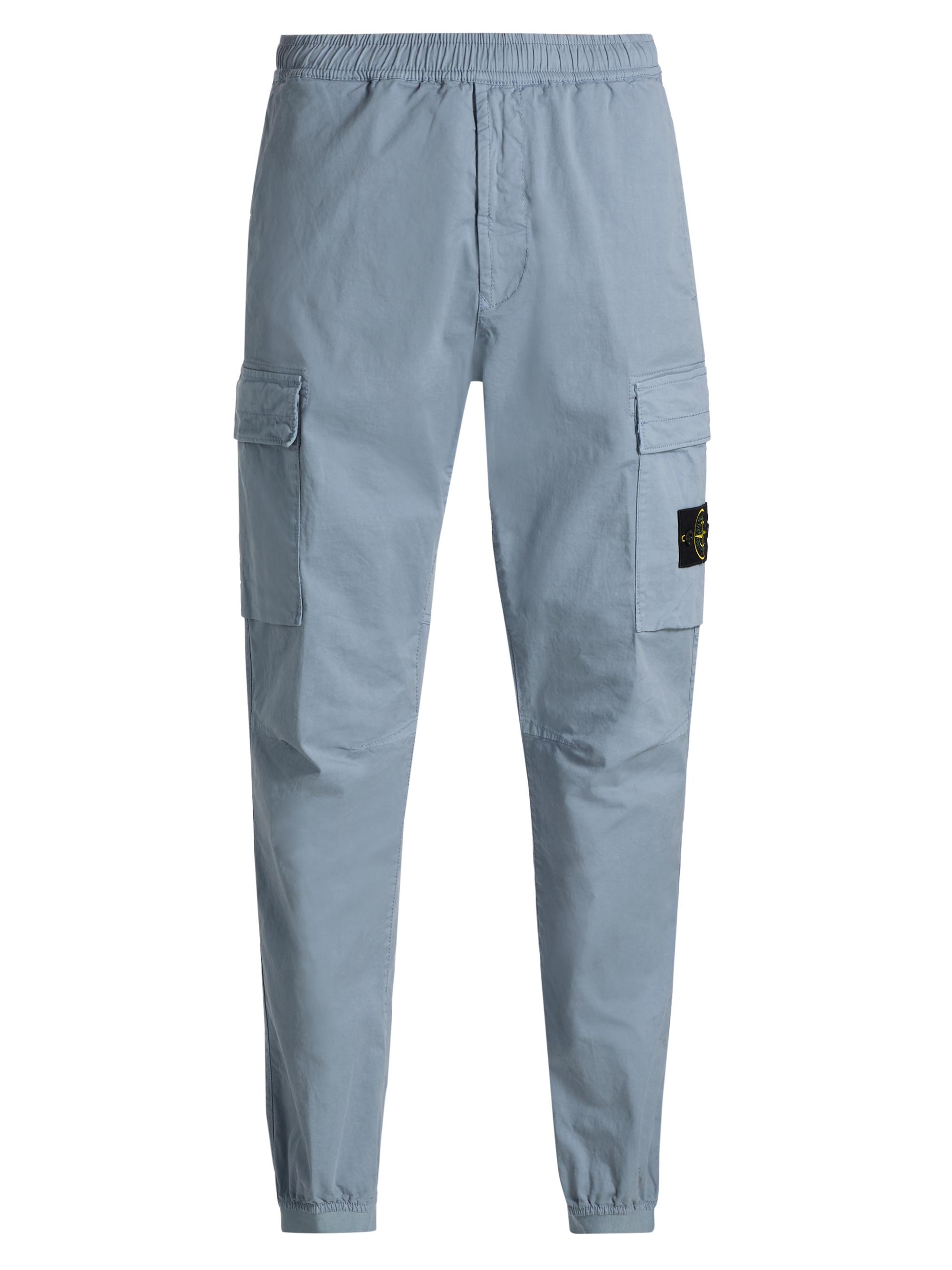 Stone Island Men's Stretch Cotton Cargo Pants - Navy Blue