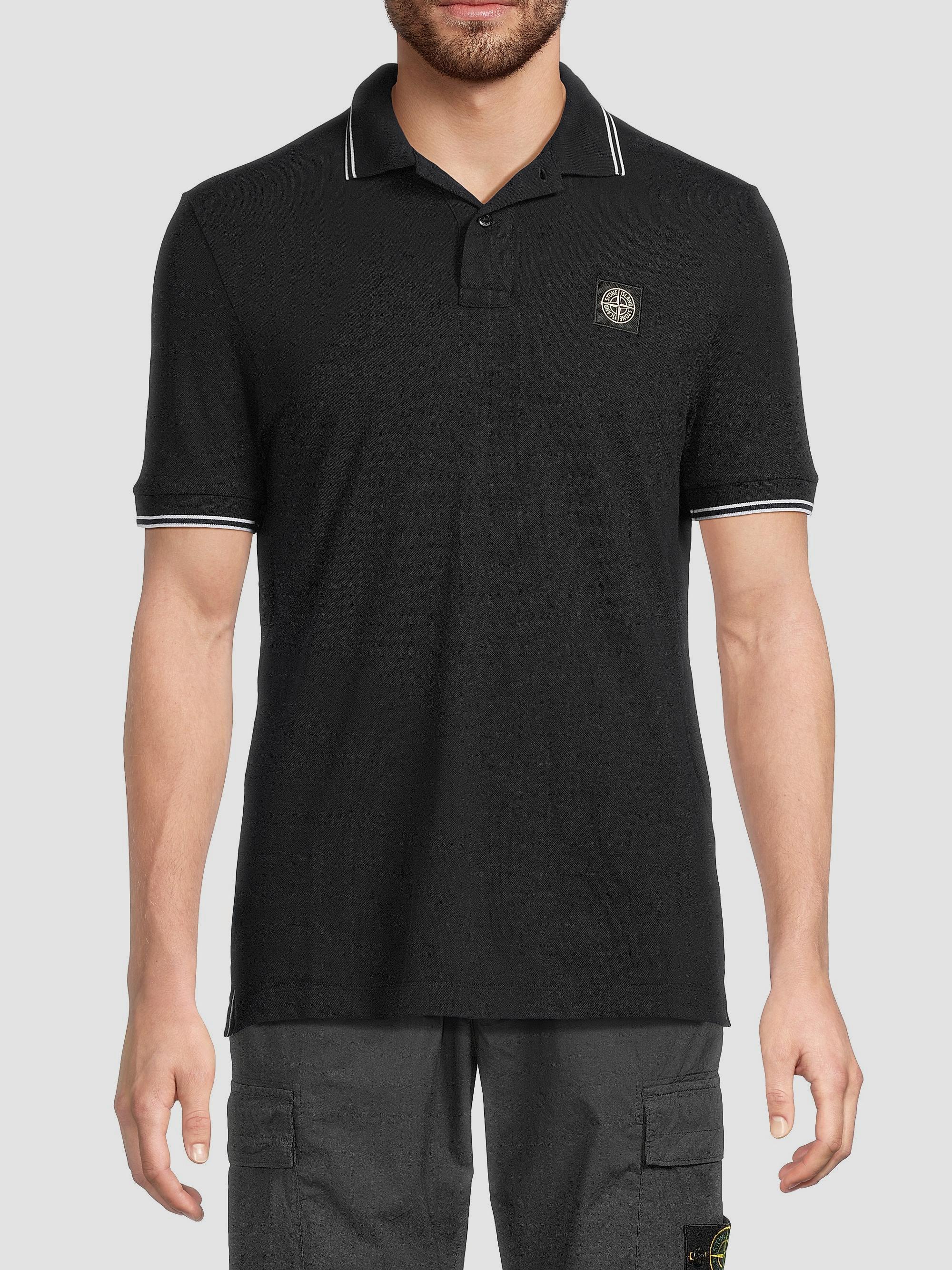 Stone Island Stretch-Cotton Polo Shirt | Saks Fifth Avenue