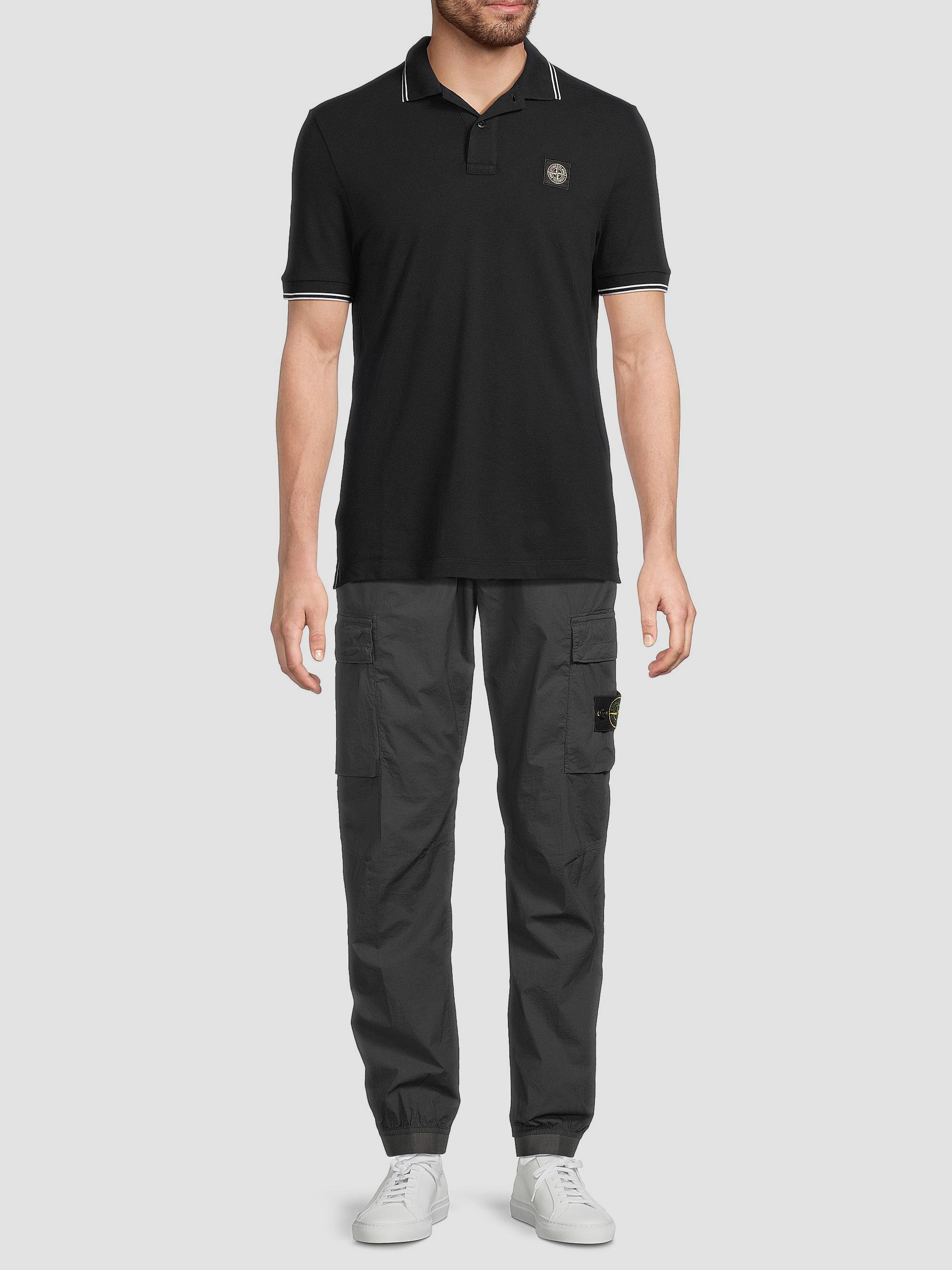 Stone Island Stretch-Cotton Polo Shirt | Saks Fifth Avenue