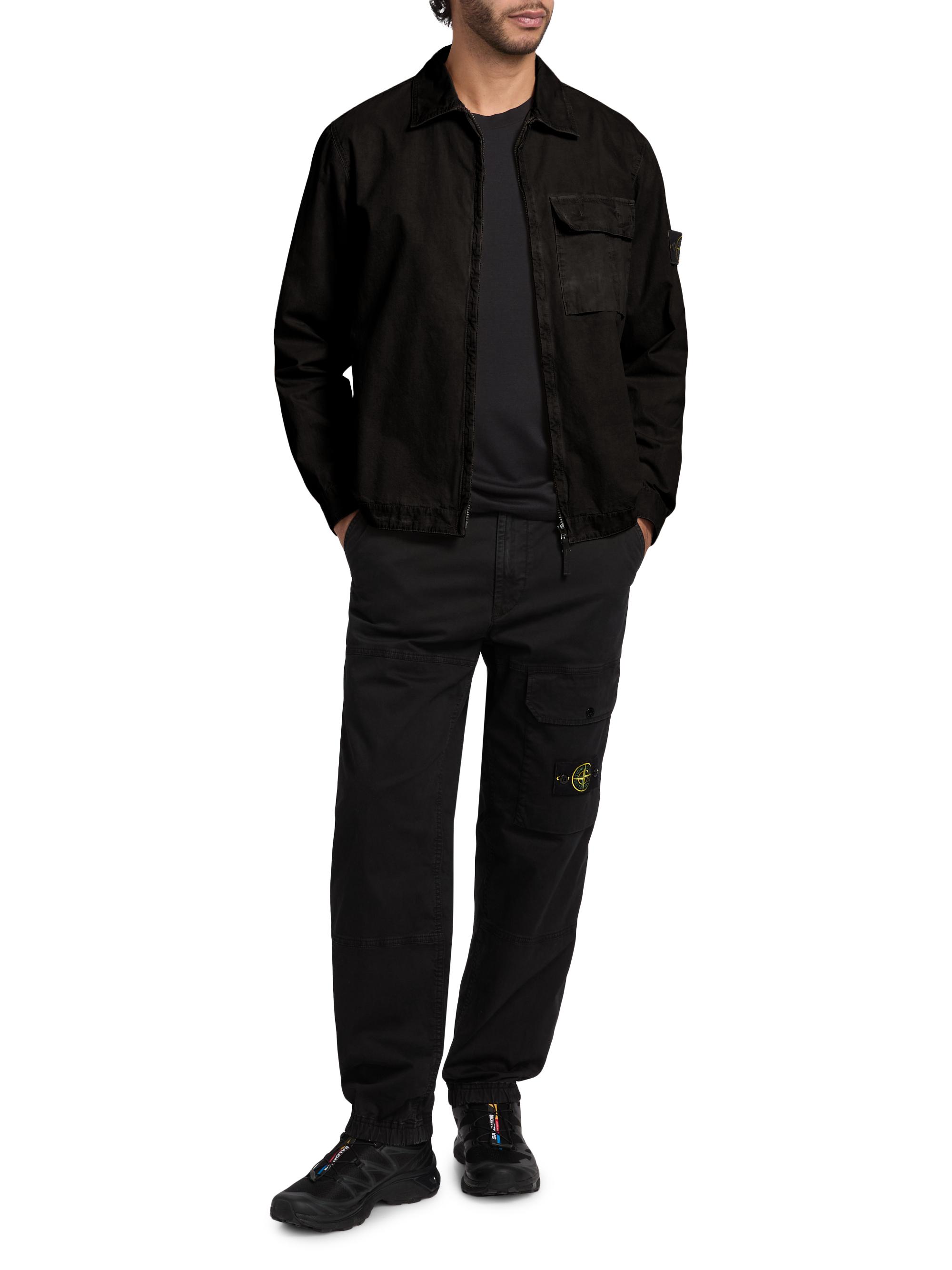 Stone Island Zip-Front Cotton Shirt Jacket | Saks Fifth Avenue