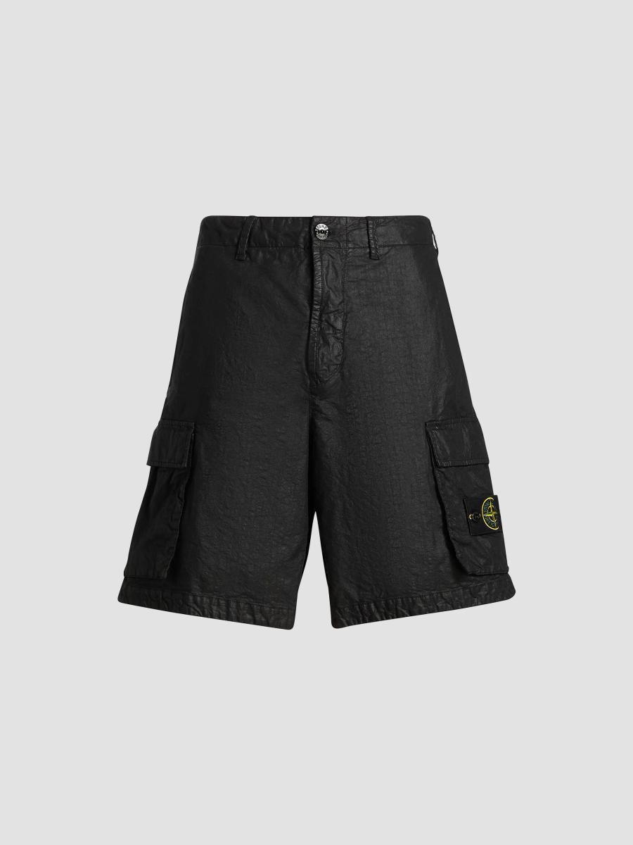 Stone Island Waxed Cotton Cargo Shorts | Saks Fifth Avenue
