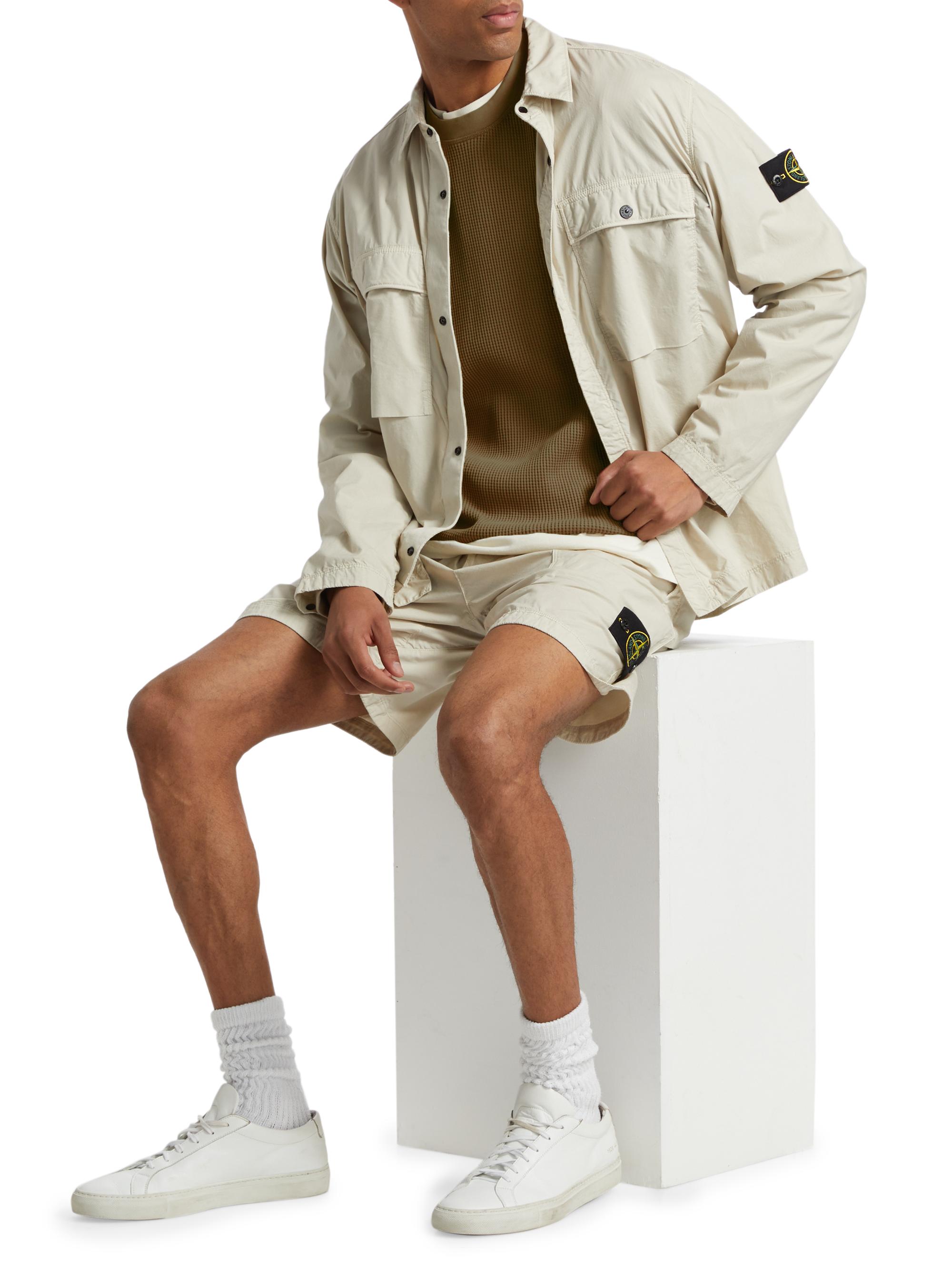 Stone Island Waffle-Knit Crewneck Sweatshirt | Saks Fifth Avenue