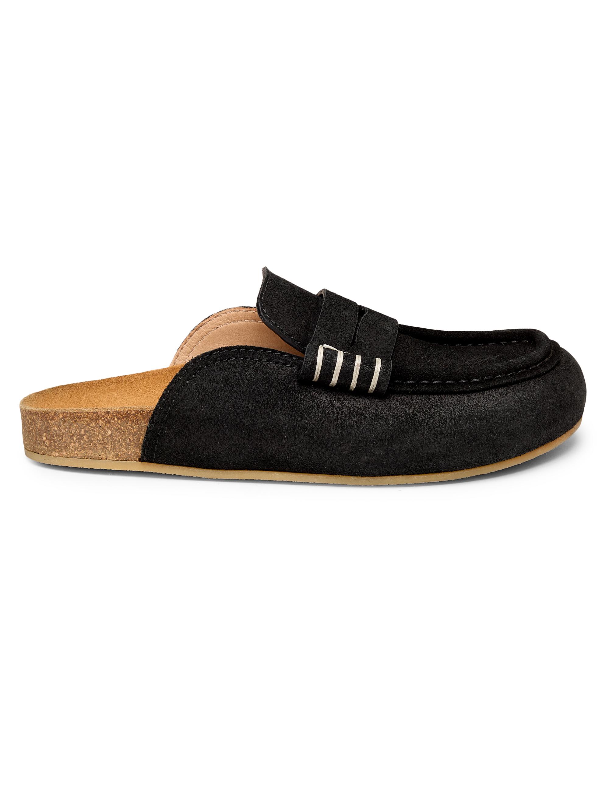 JW Anderson Women's Suede Penny Mules - Black