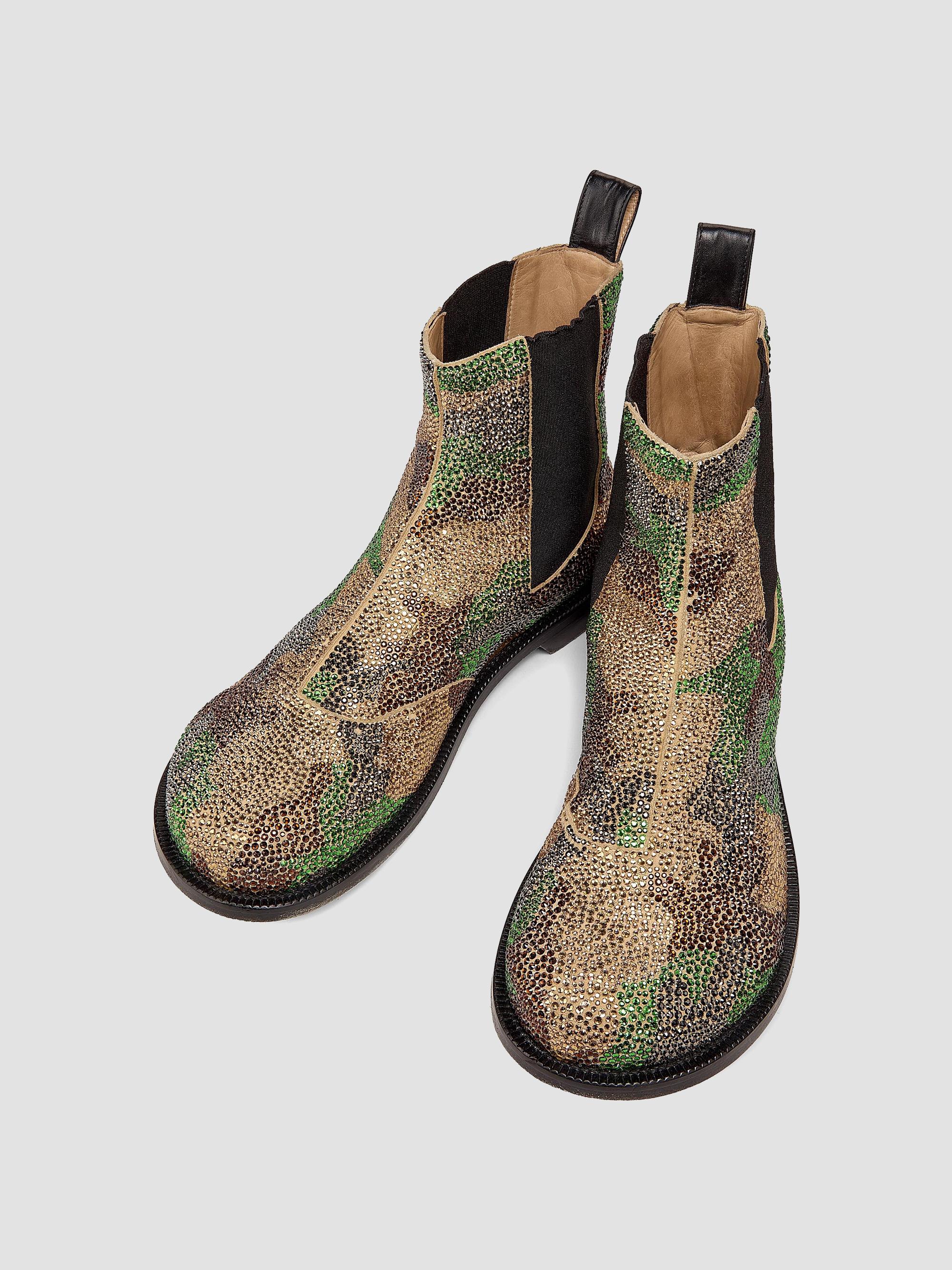 JW Anderson 25MM Crystal-Embellished Camouflage Chelsea  display picture 2