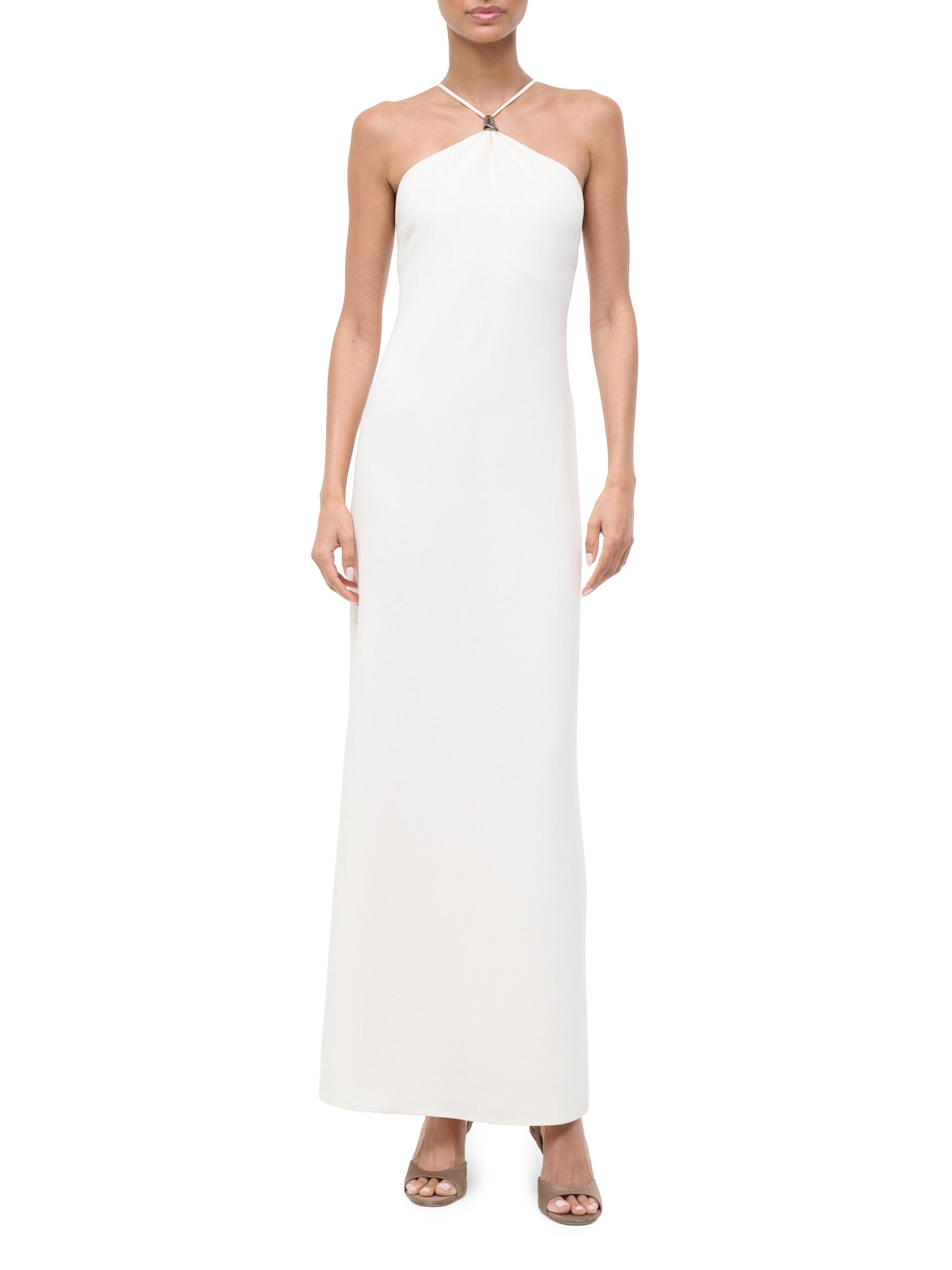 Staud Women's Calla Halter Maxi Dress - Ivory - Size 10