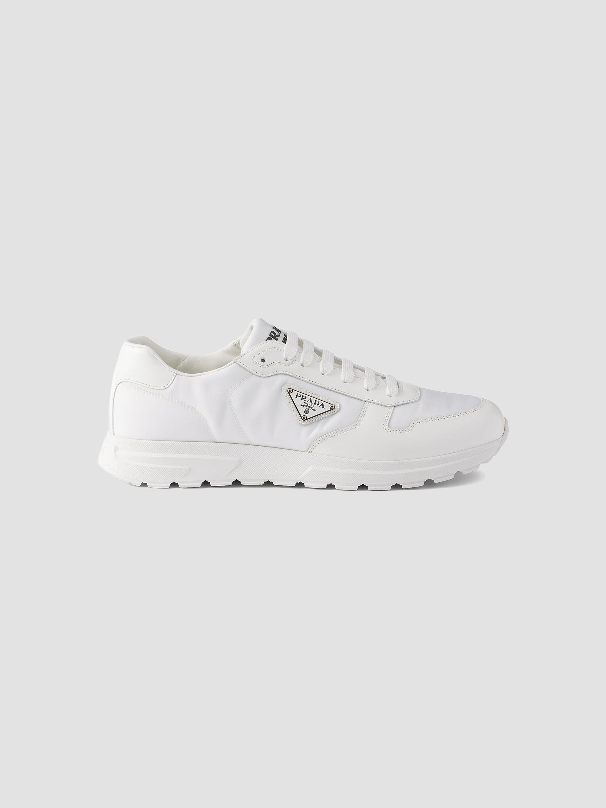 Prax Re-Nylon and Leather Sneakers