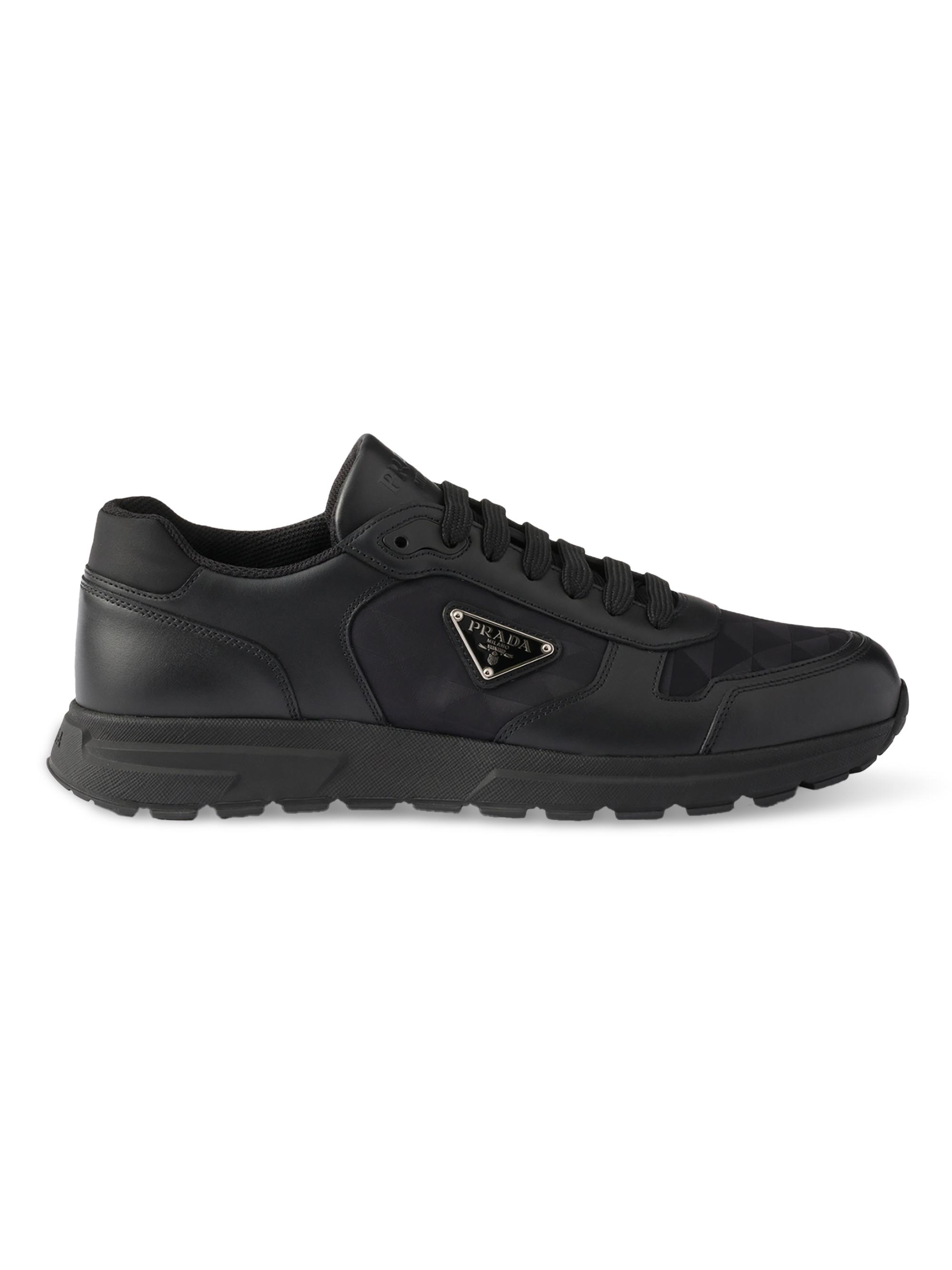 Prada Downtown Leather Sneakers | Saks Fifth Avenue