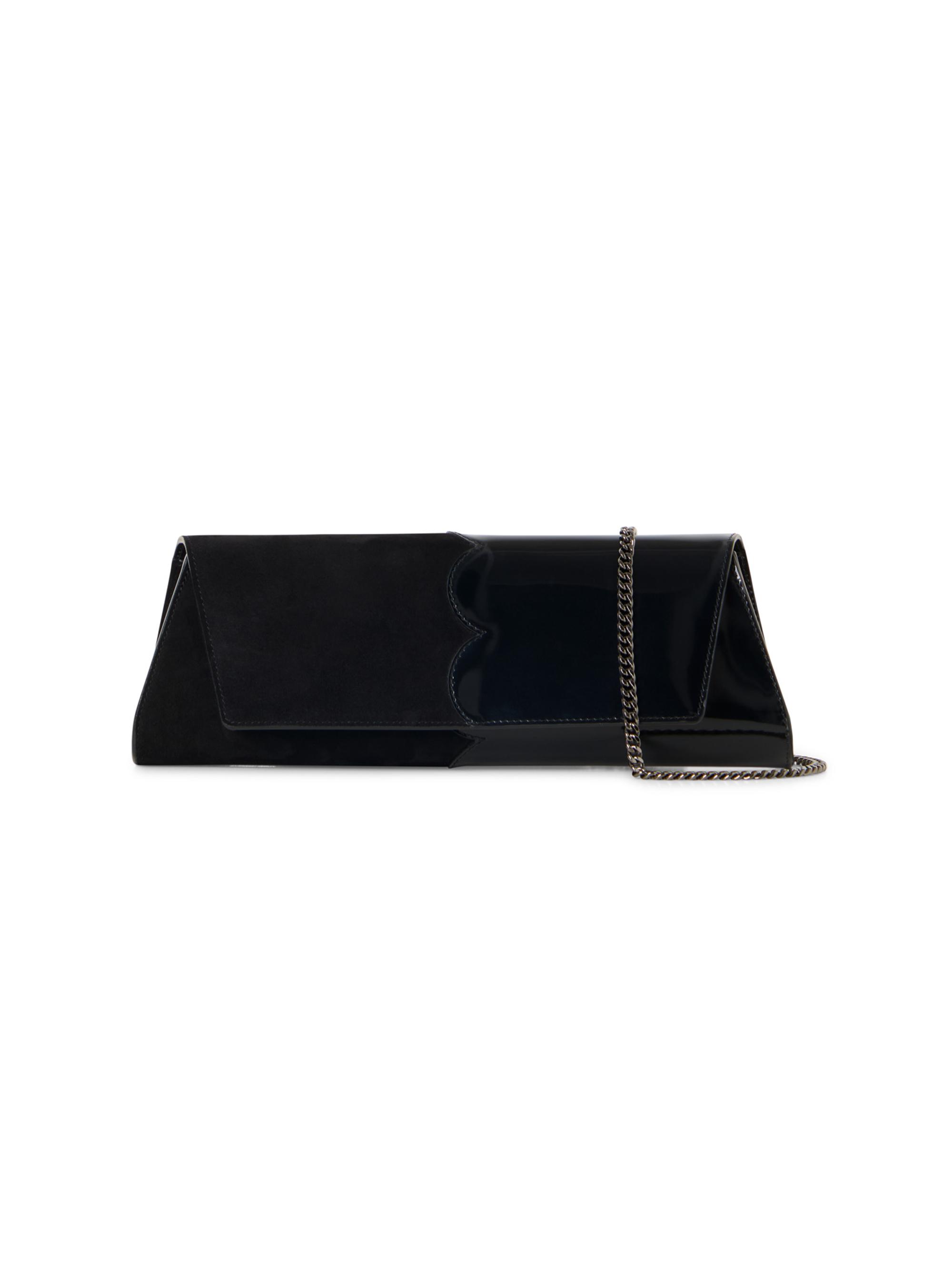 Akris punto Women's Small Anouk Patchwork Trapezoid Clutch - Black