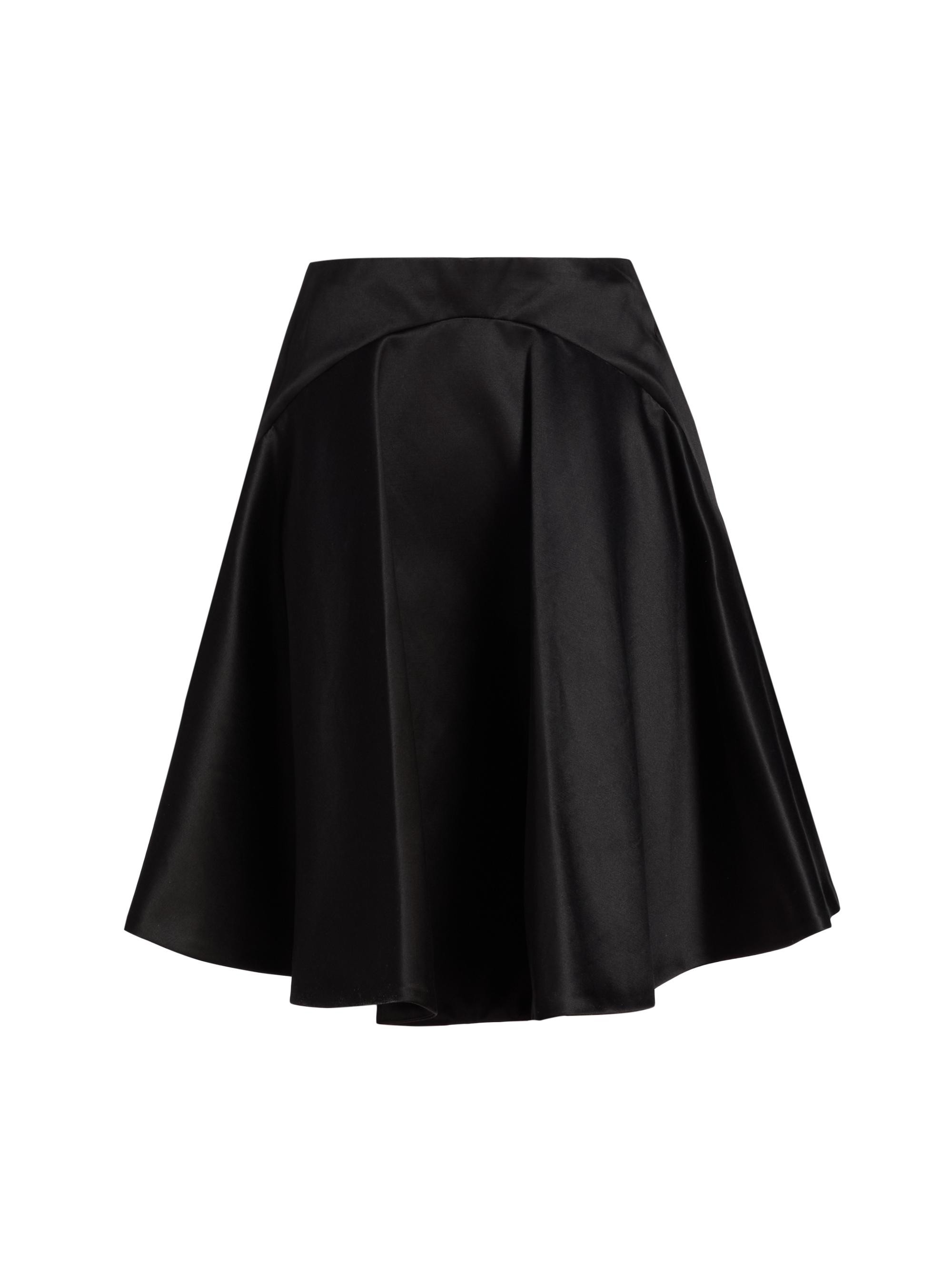 JW Anderson Women's Tipped Hem Cotton-Silk Midi-Skirt - Black
